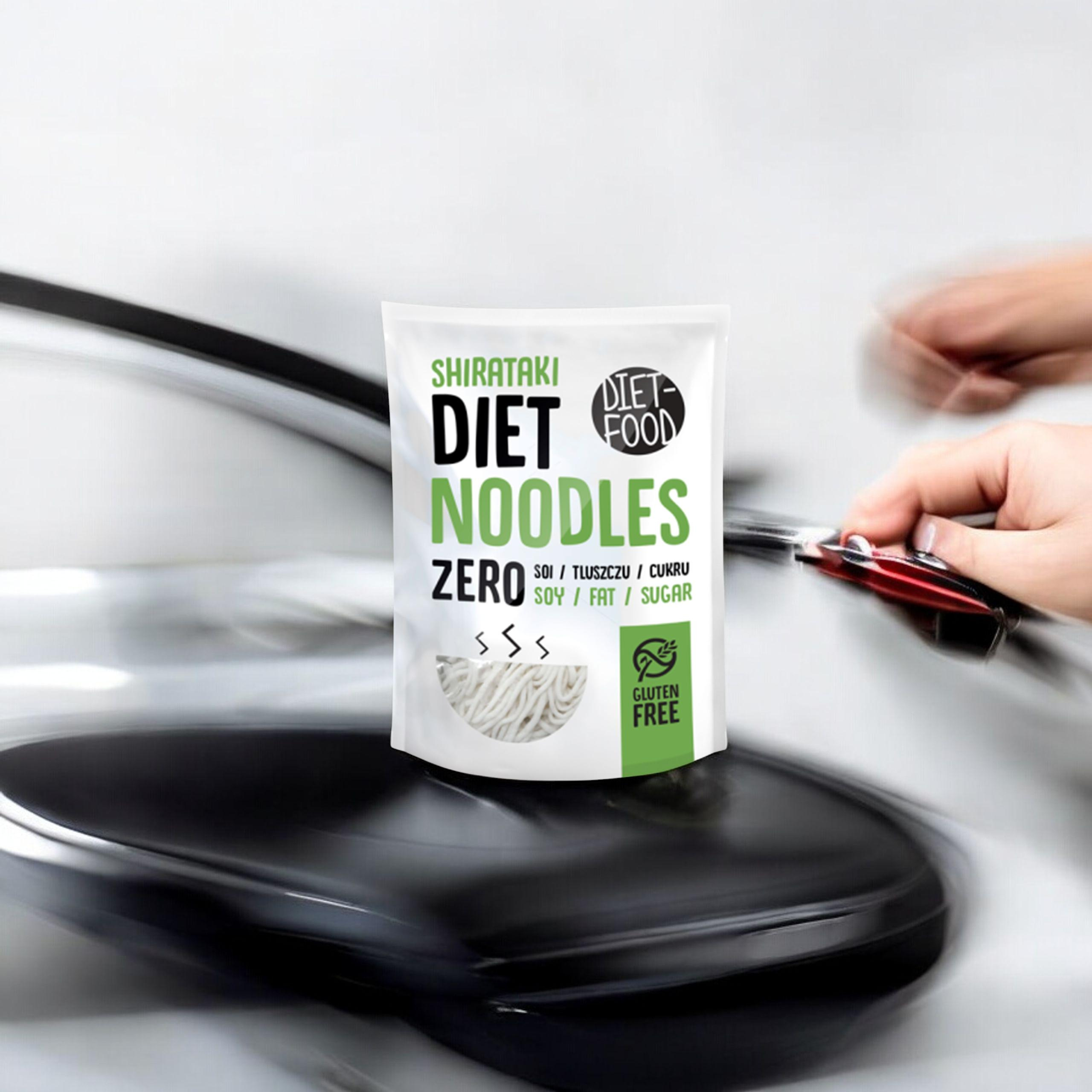 DIET FOOD Diet Noodles - 3x 200g - Makaron Konjac