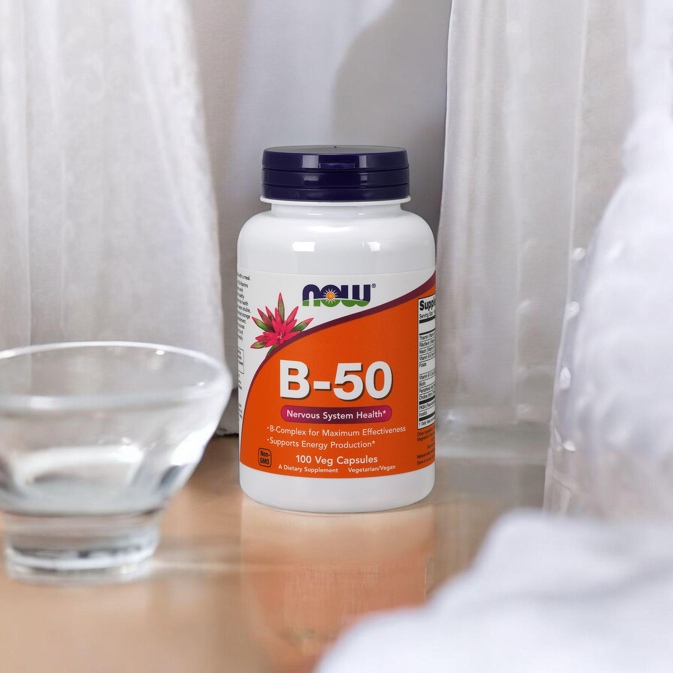 NOW Vitamin B-50 - 3x 100vcaps