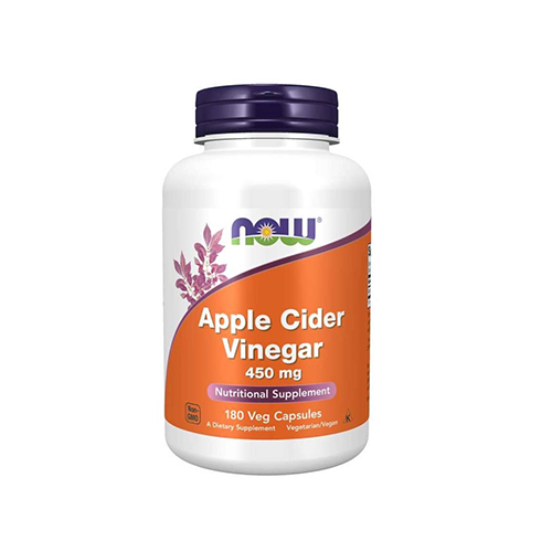 NOW Apple Cider Vinegar 450mg - 180vcaps.