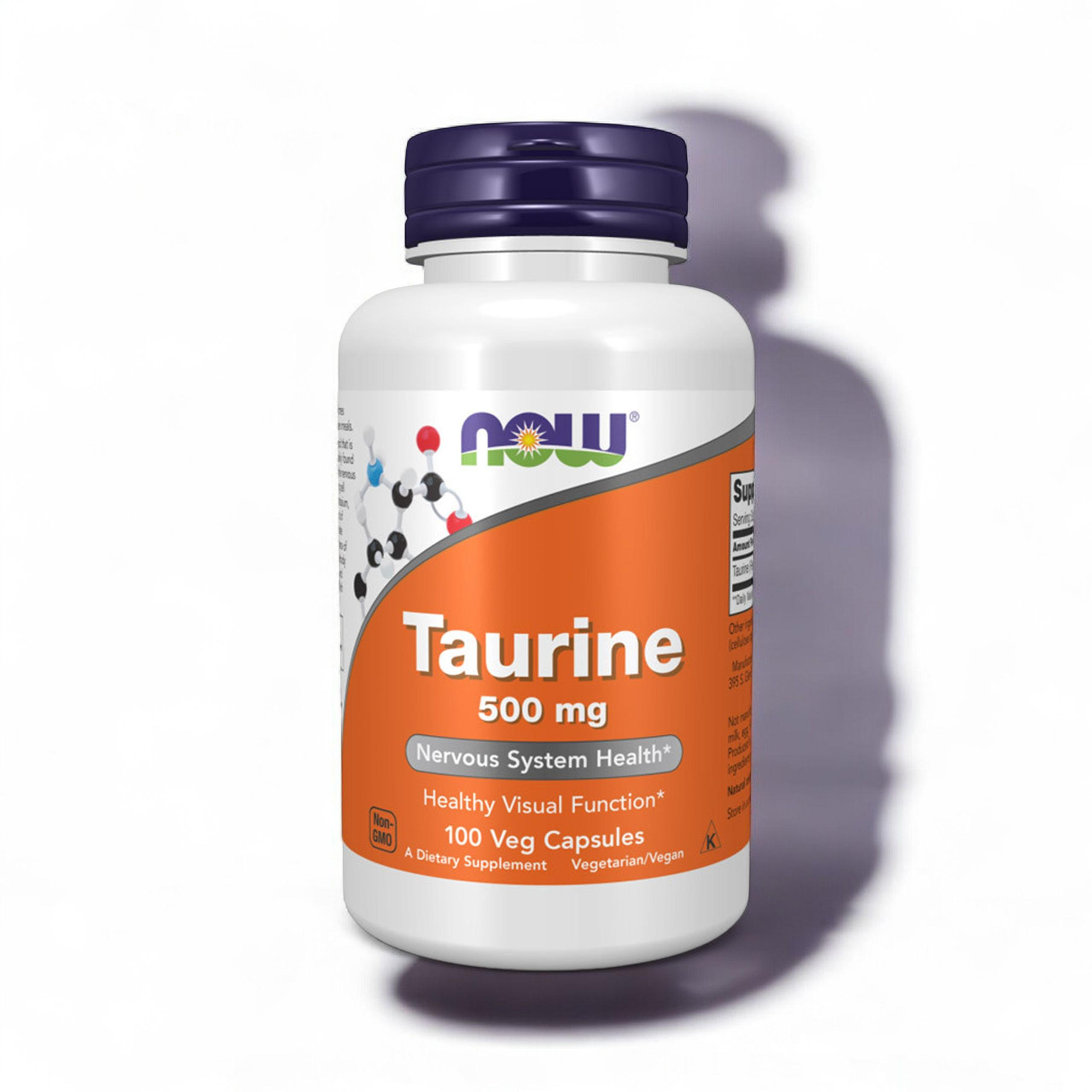 NOW Taurine 500mg - 3x 100vcaps