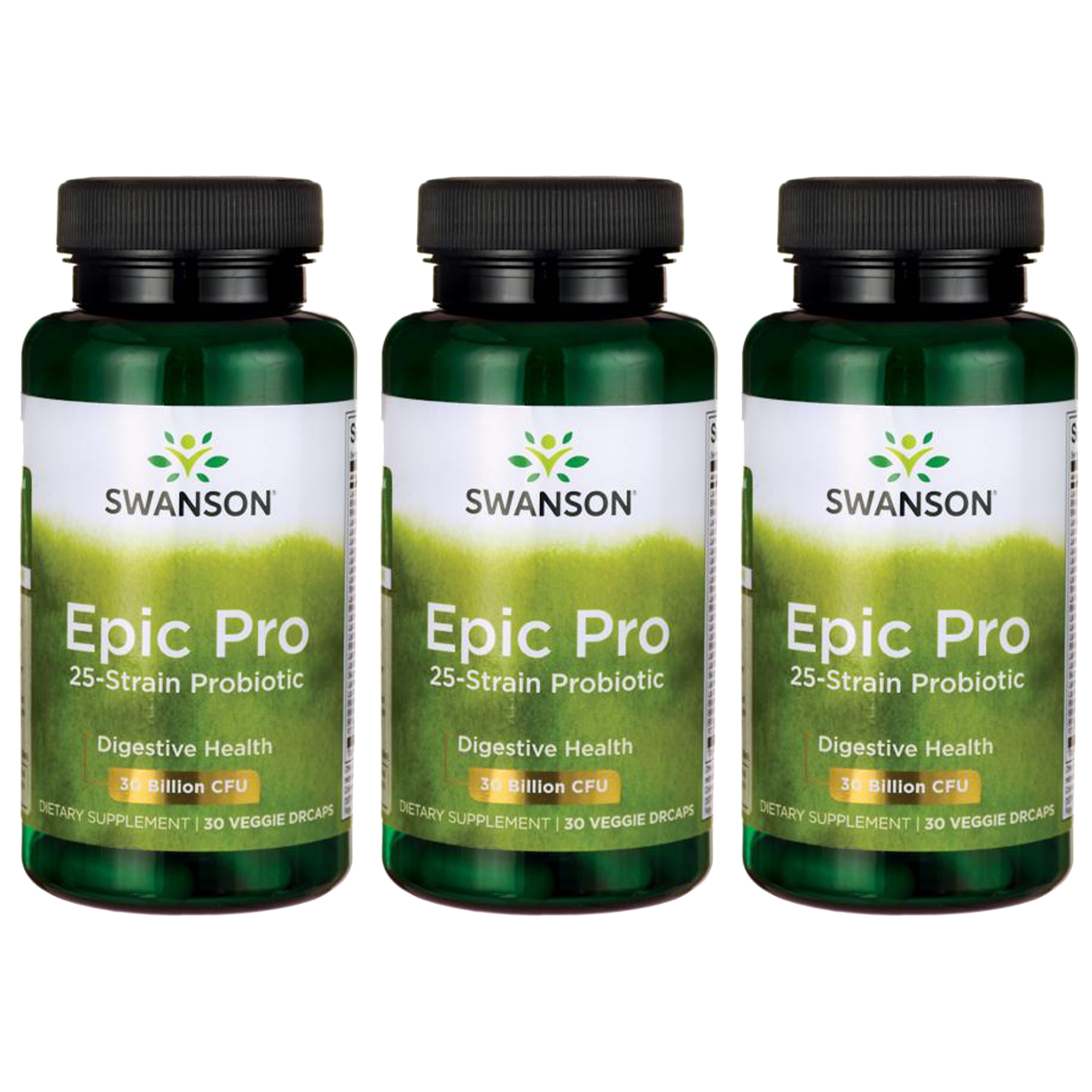 SWANSON Epic Pro 25-Strain Probiotic - 3x 30vcaps