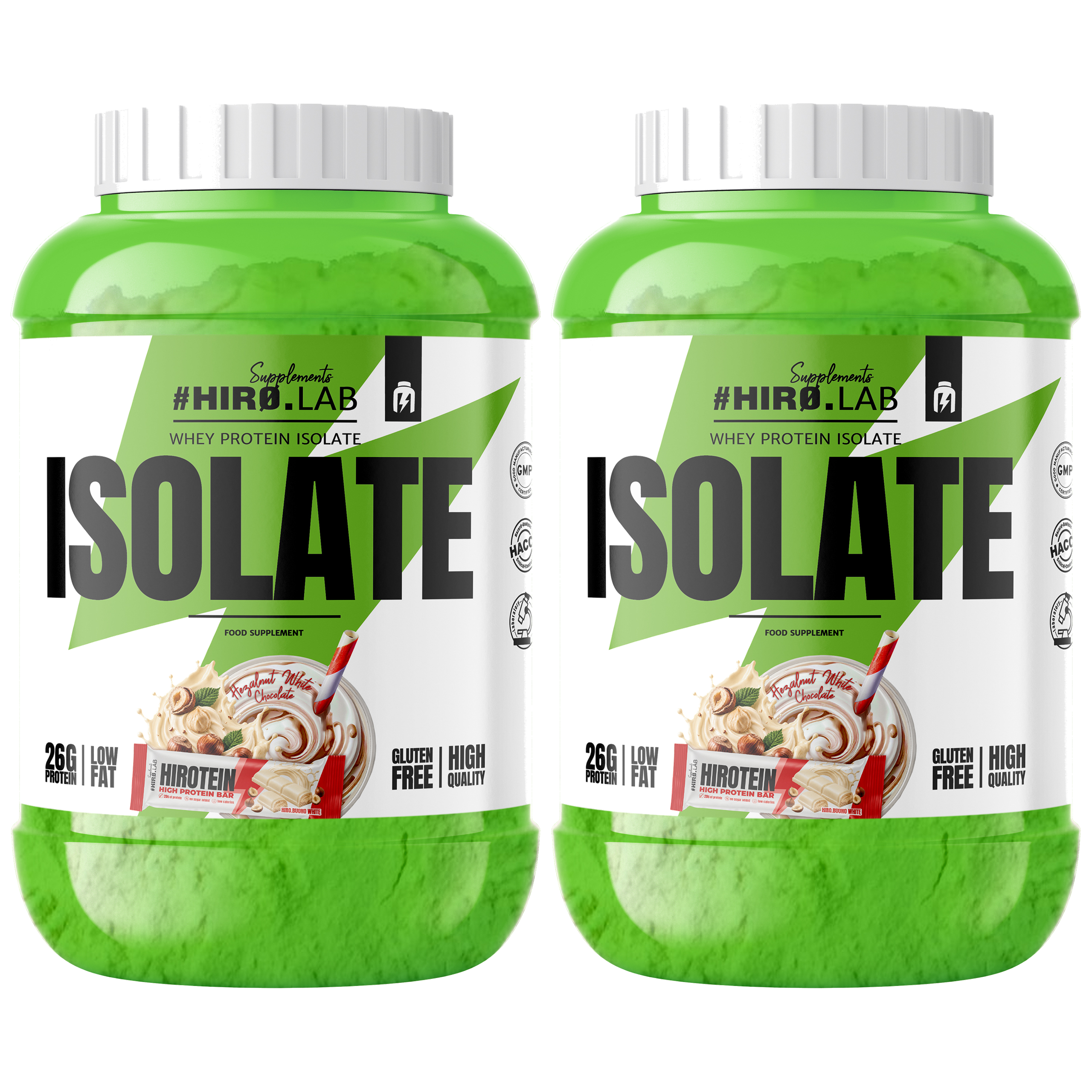 HIRO.LAB Whey Protein Isolate - 2x 1800g