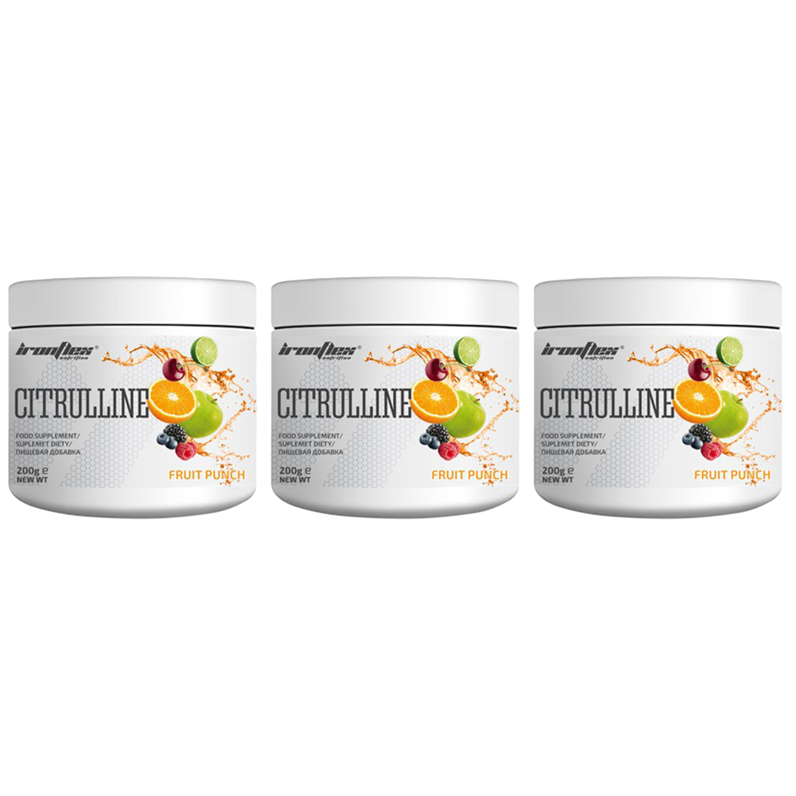 IRONFLEX Citrulline - 3x 200g - Fruit Punch