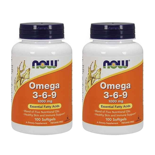 NOW Omega-3-6-9 1000mg - 2x 100softgels