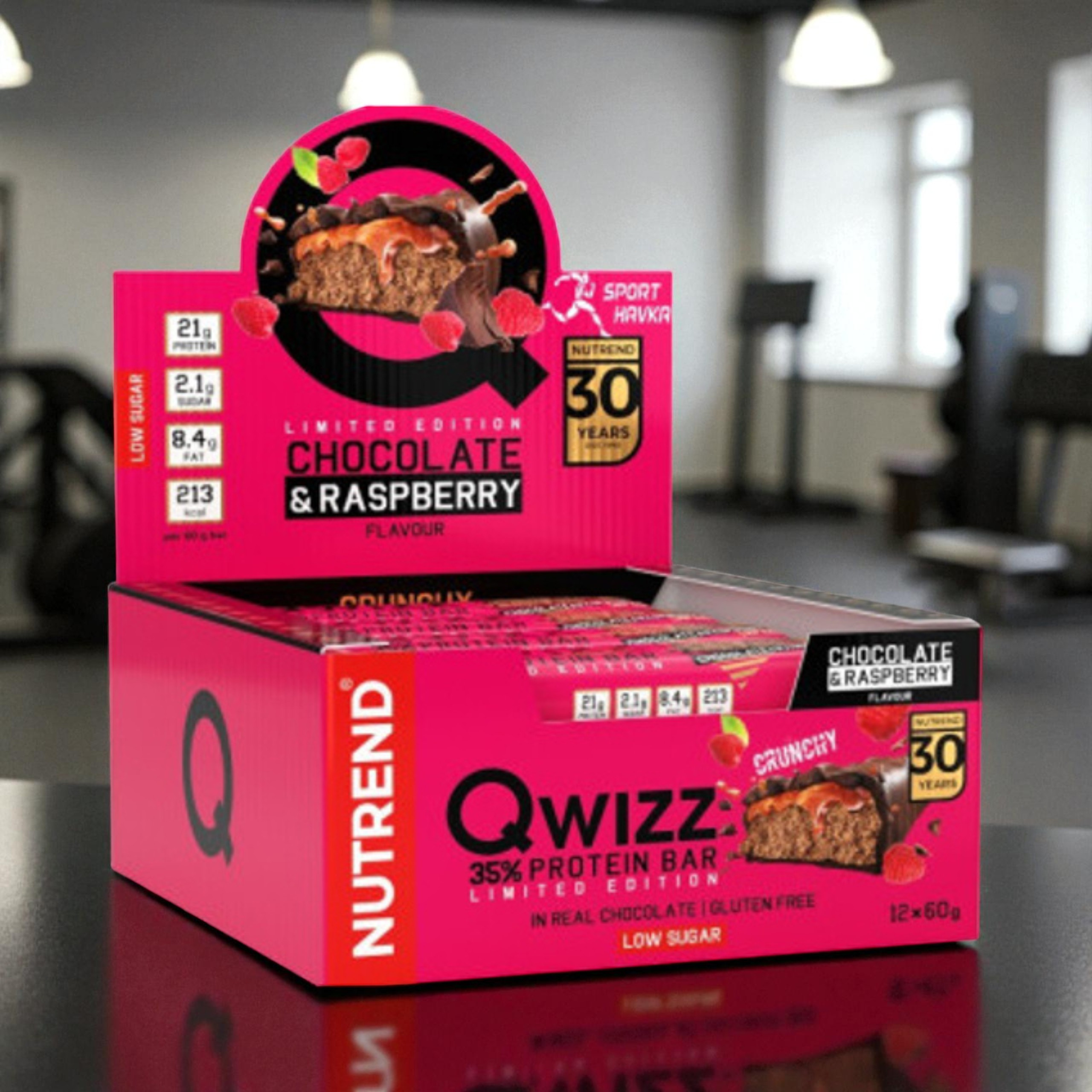NUTREND - Baton QWIZZ Protein Bar - 24x 2x 60g