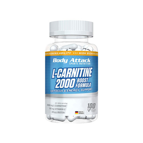 BODY ATTACK L-Carnitine 2000 Boost Formula - 2x 100vcaps - L-Karnityna