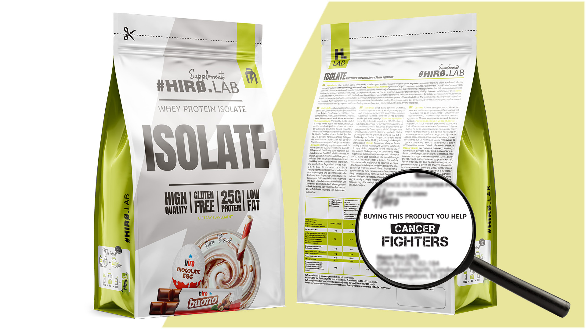 HIRO.LAB - Whey Protein Isolate - 3x 700g - Buono