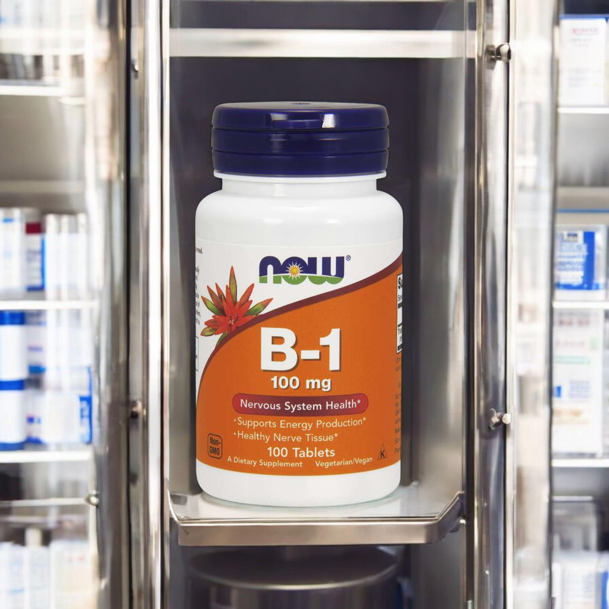 NOW Vitamin B-1 Thiamine 100mg - 2x 100tabs