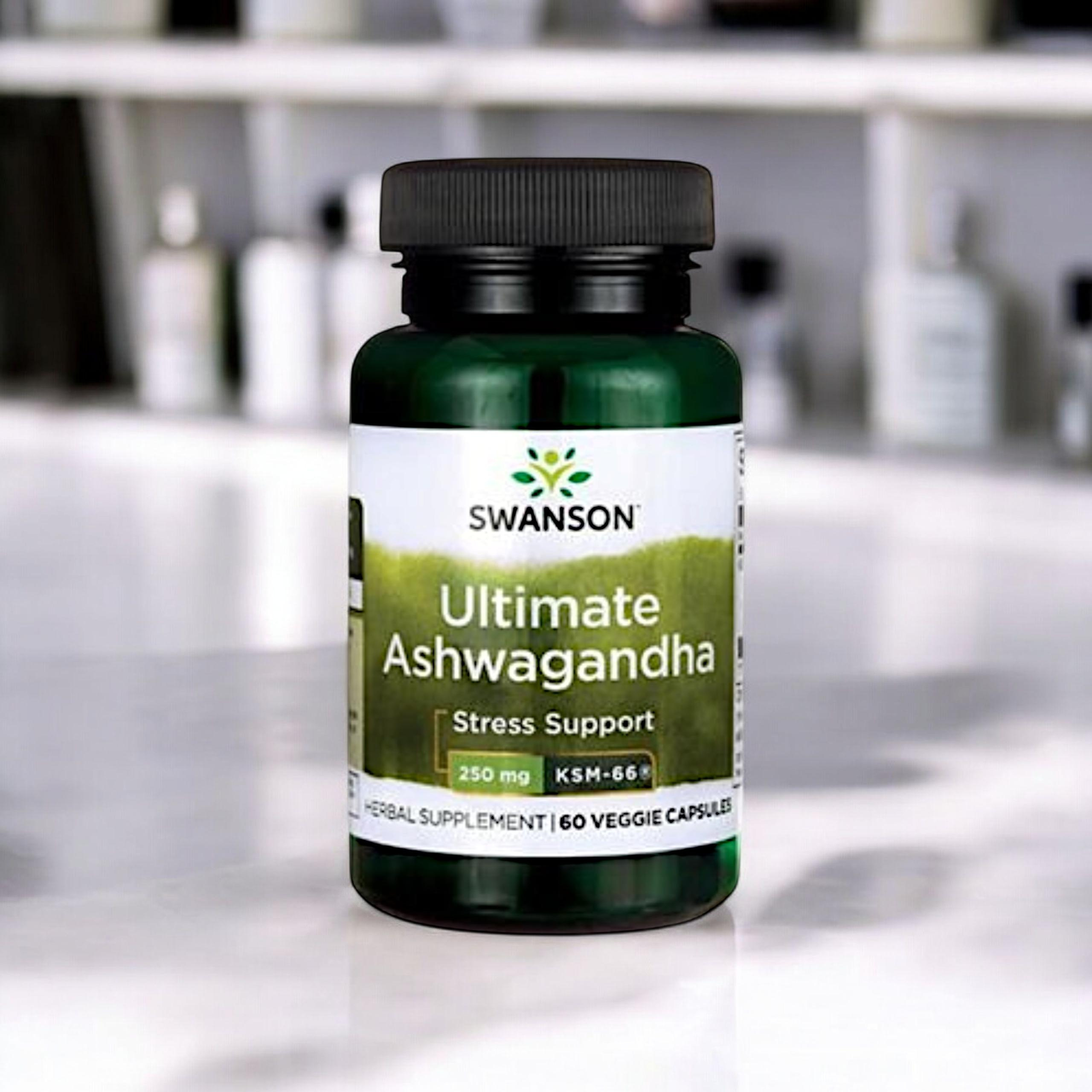 SWANSON Ashwagandha KSM-66 250mg - 3x 60vcaps