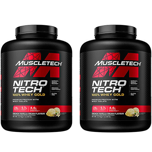 MUSCLE TECH Nitro Tech 100% Whey Gold - 2x 2270g