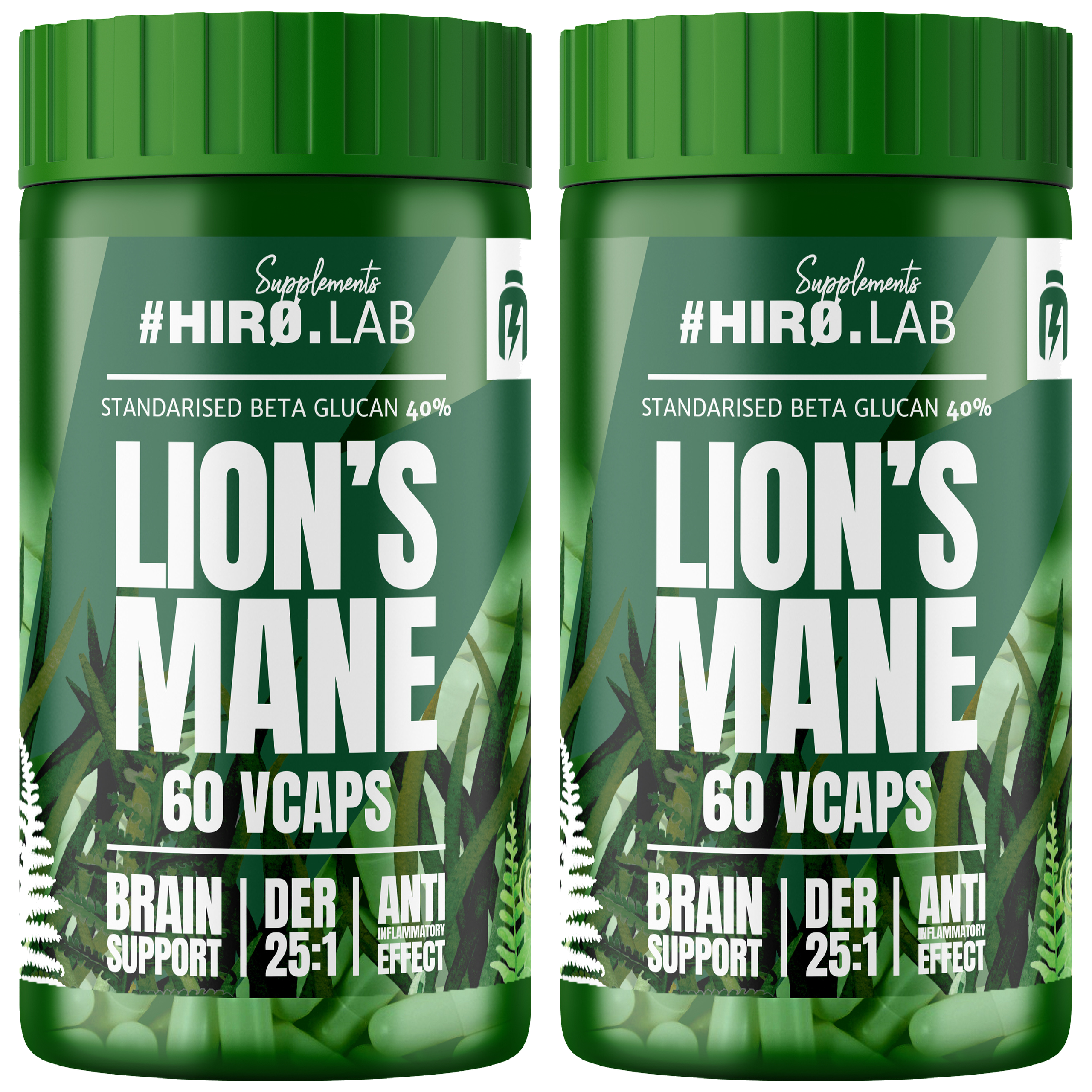 HIRO.LAB Lion's Mane Extract 25:1 500mg - 2x 60vcaps