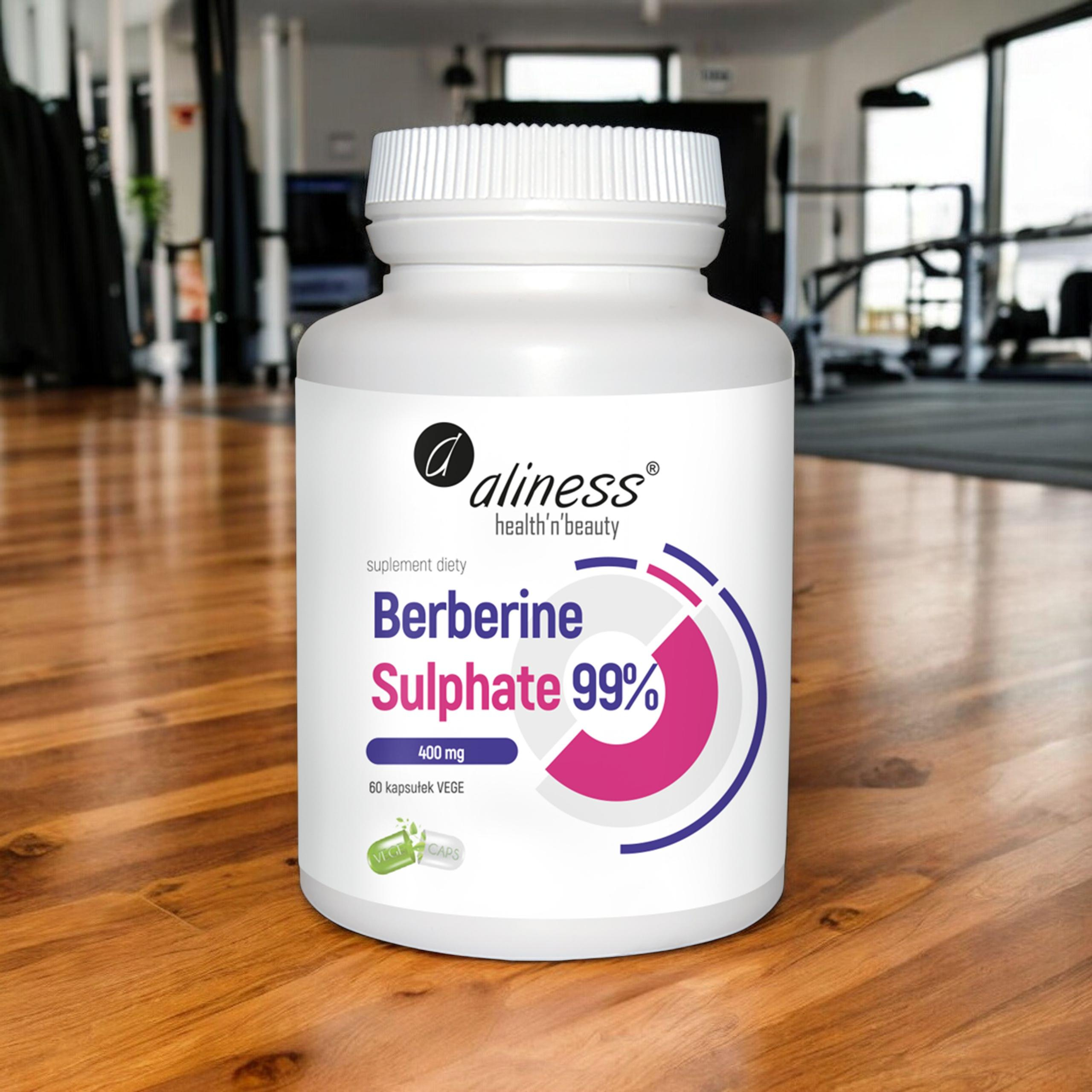 ALINESS Berberine Sulphate 99% 400 mg - 2x 60vcaps
