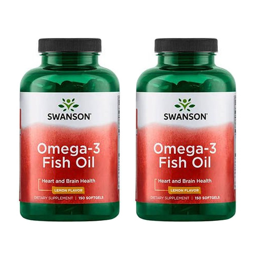SWANSON Omega-3 Fish Oil - 2x 150softgels
