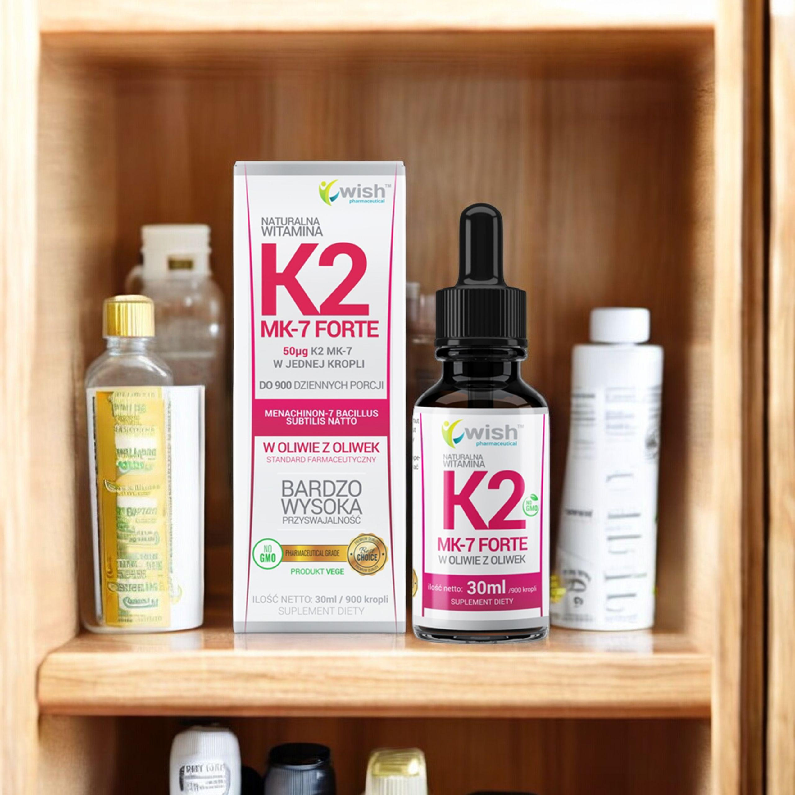 WISH Pharmaceutical Vitamin K2 Mk-7 Forte - 2x 30ml