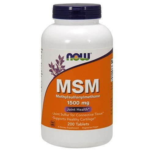 NOW MSM 1500mg - 3x 200tabs