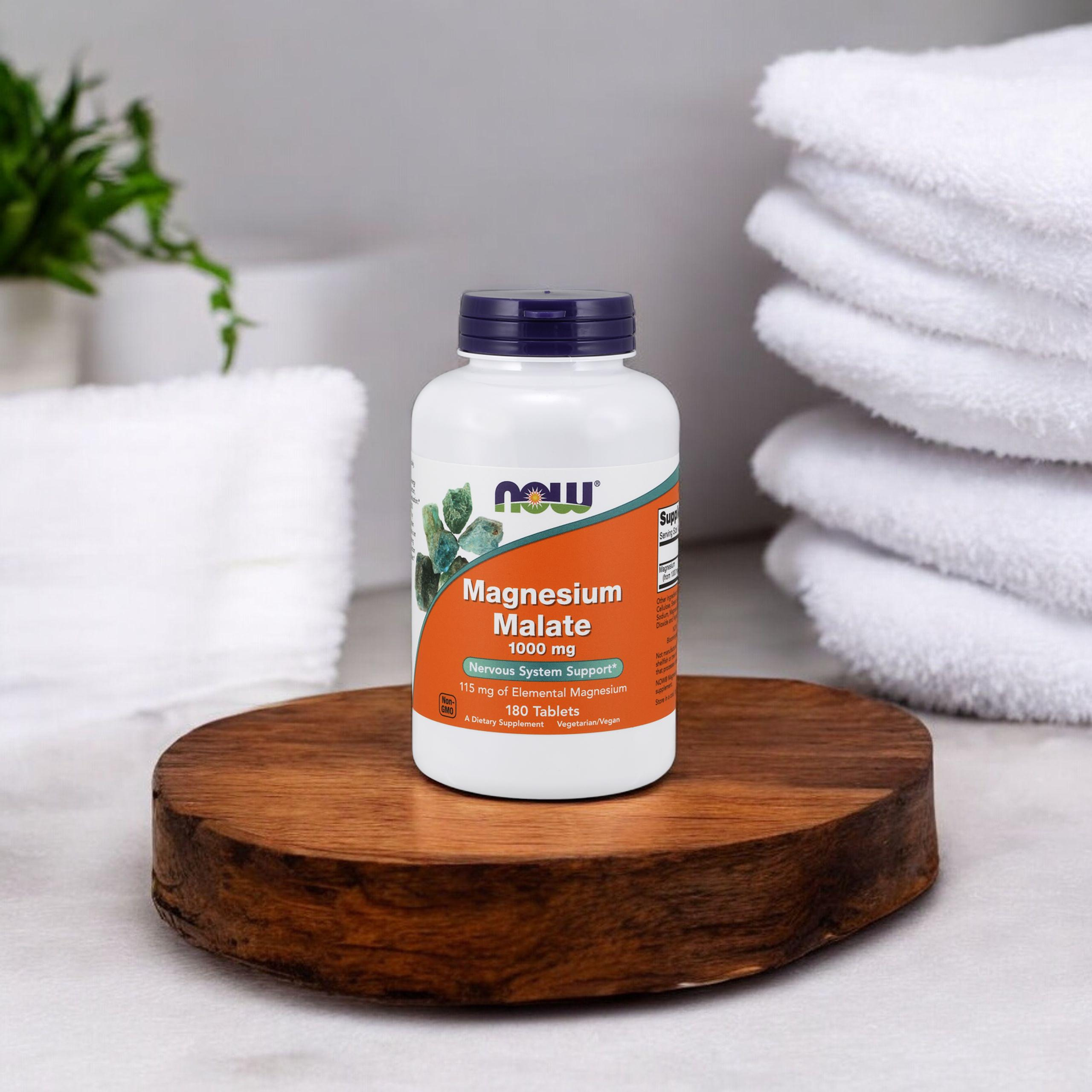 NOW Magnesium Malate 1000mg - 2x 180tabs
