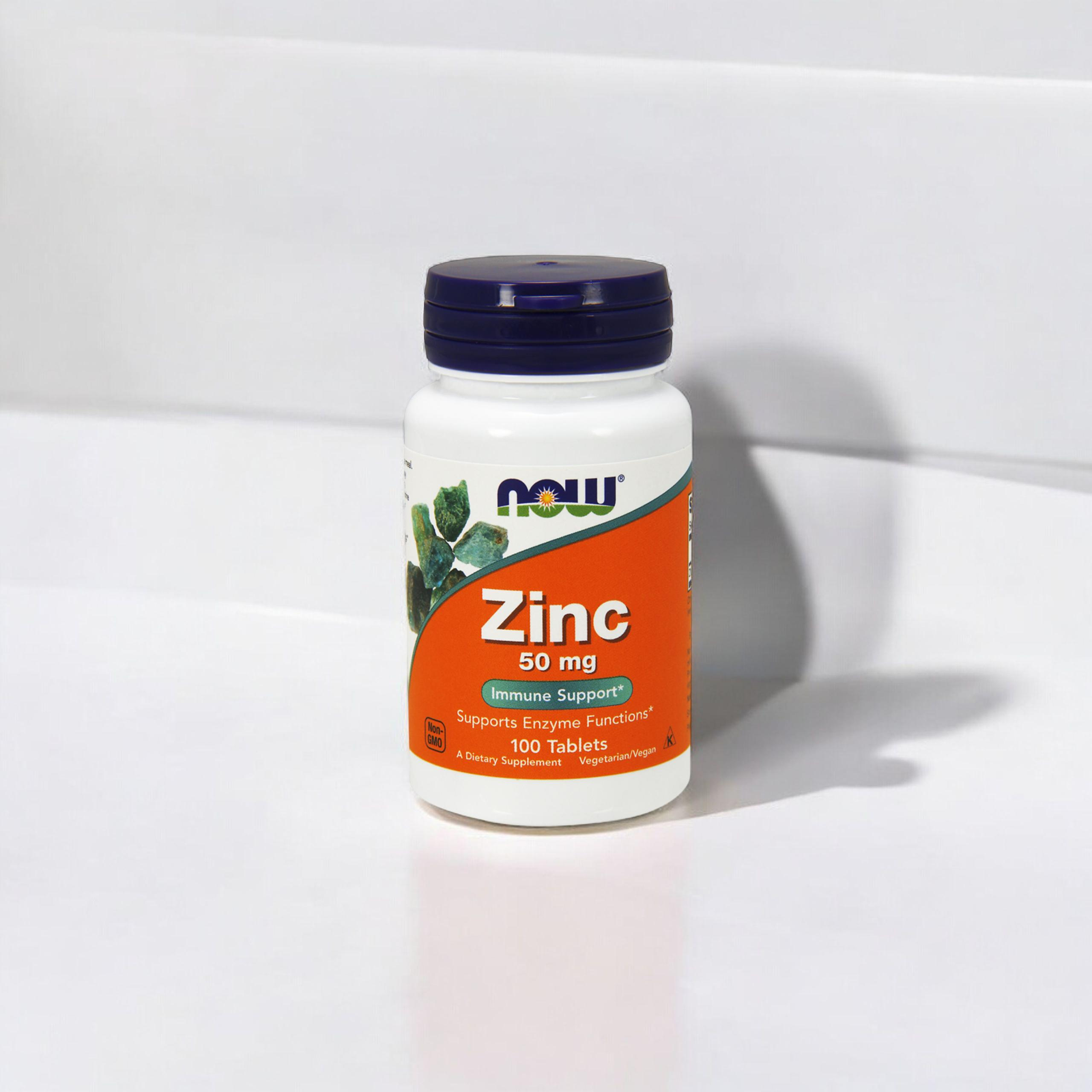 NOW Zinc Gluconate - 3x 100tabs