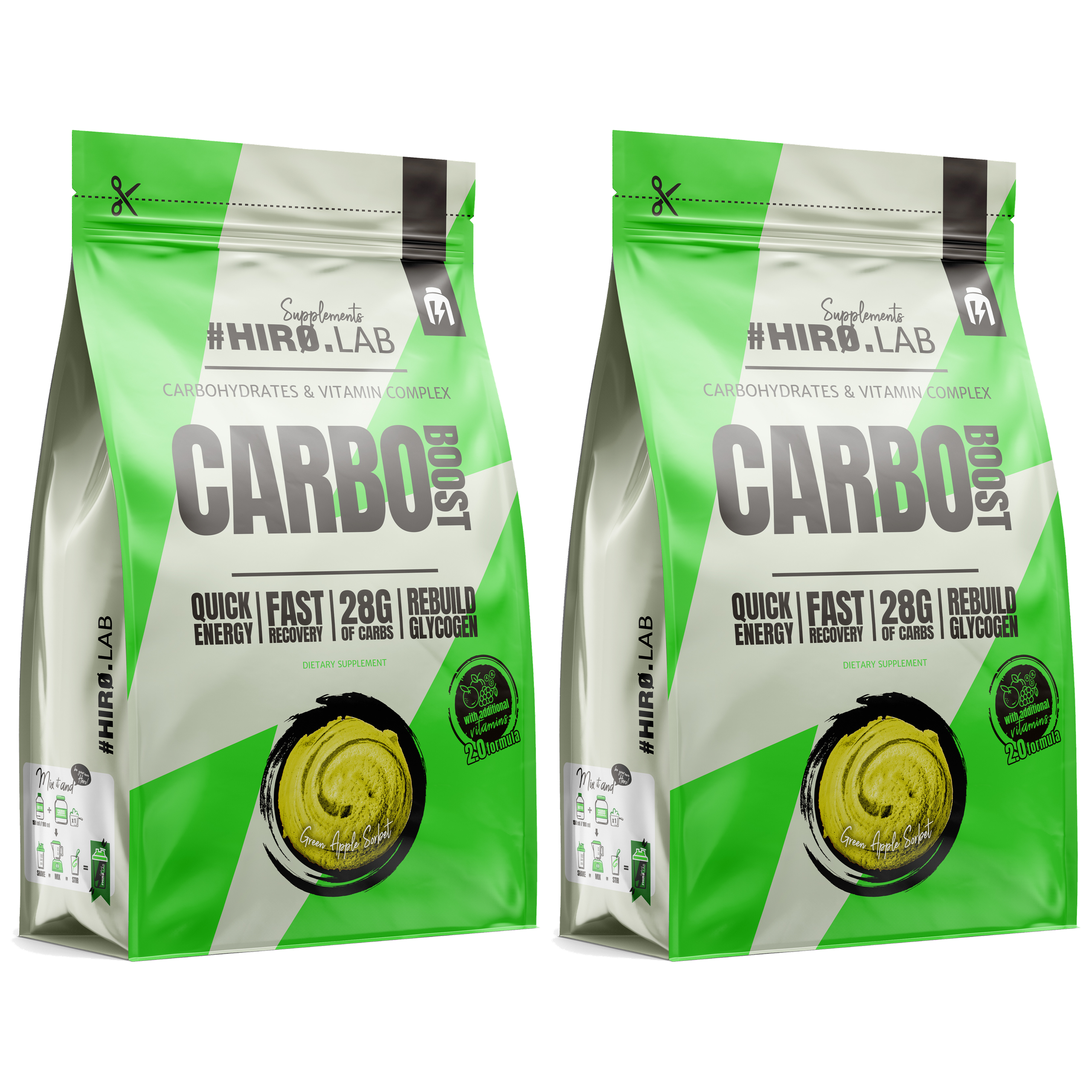 HIRO.LAB Carbo Boost - 2x 1000g