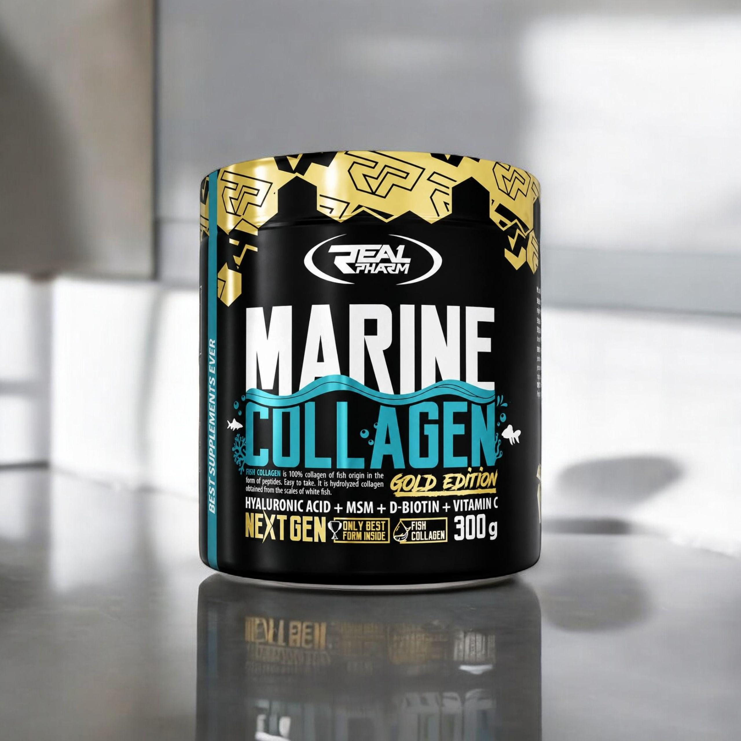 REAL PHARM - Marine Collagen - 300g - Raspberry Lemonade