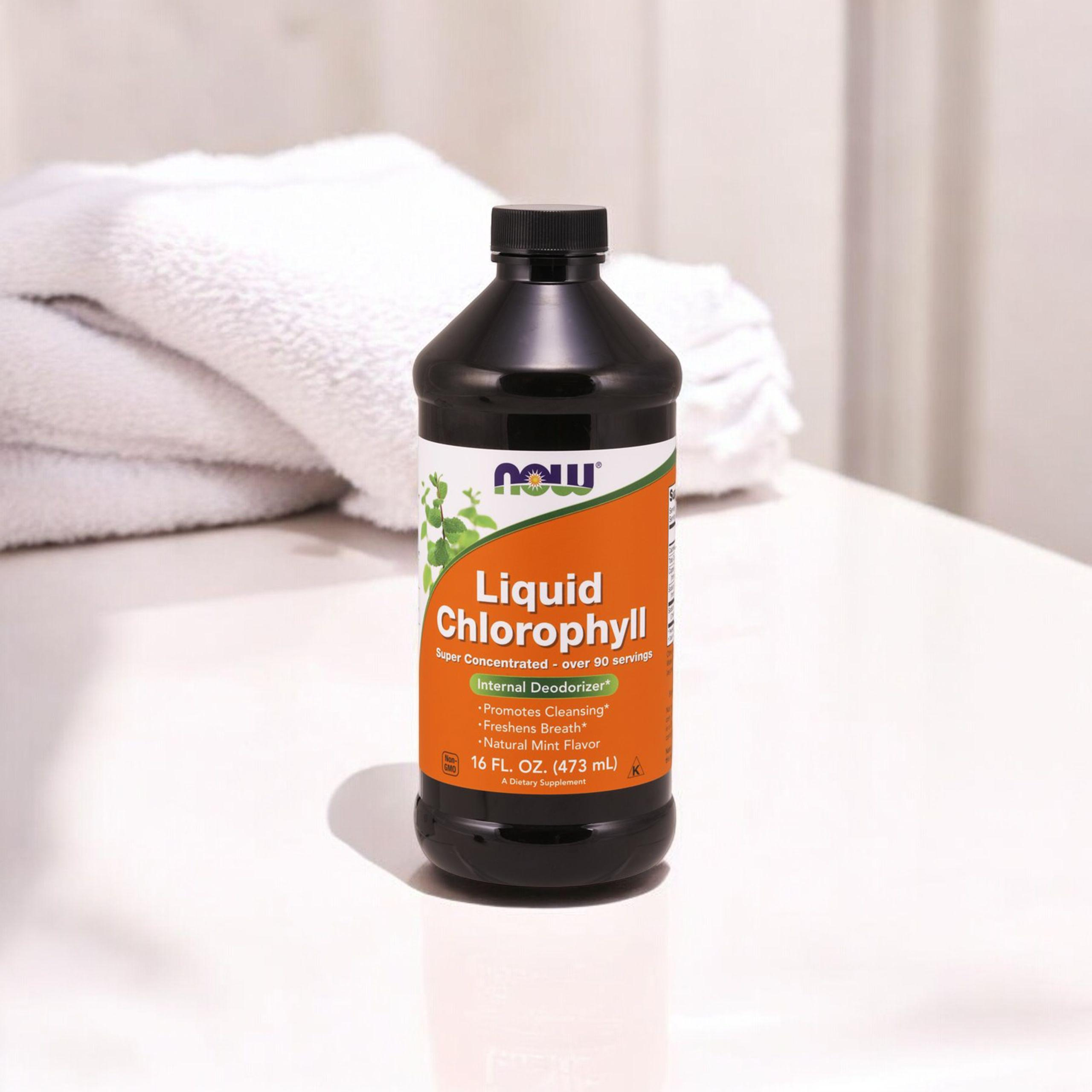 NOW Liquid Chlorophyll - 2x 473ml - Chlorofil w płynie