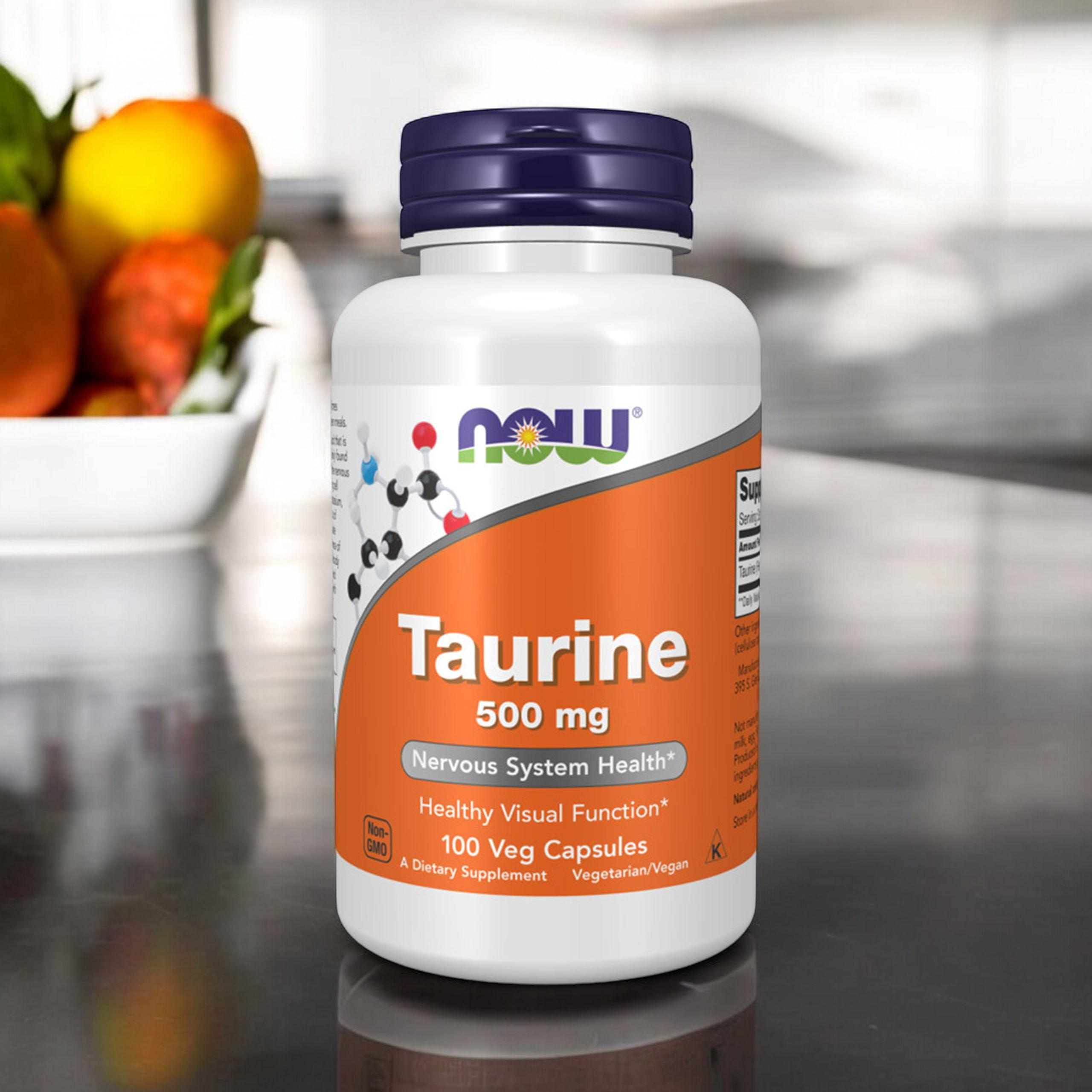NOW Taurine 500mg - 2x 100vcaps