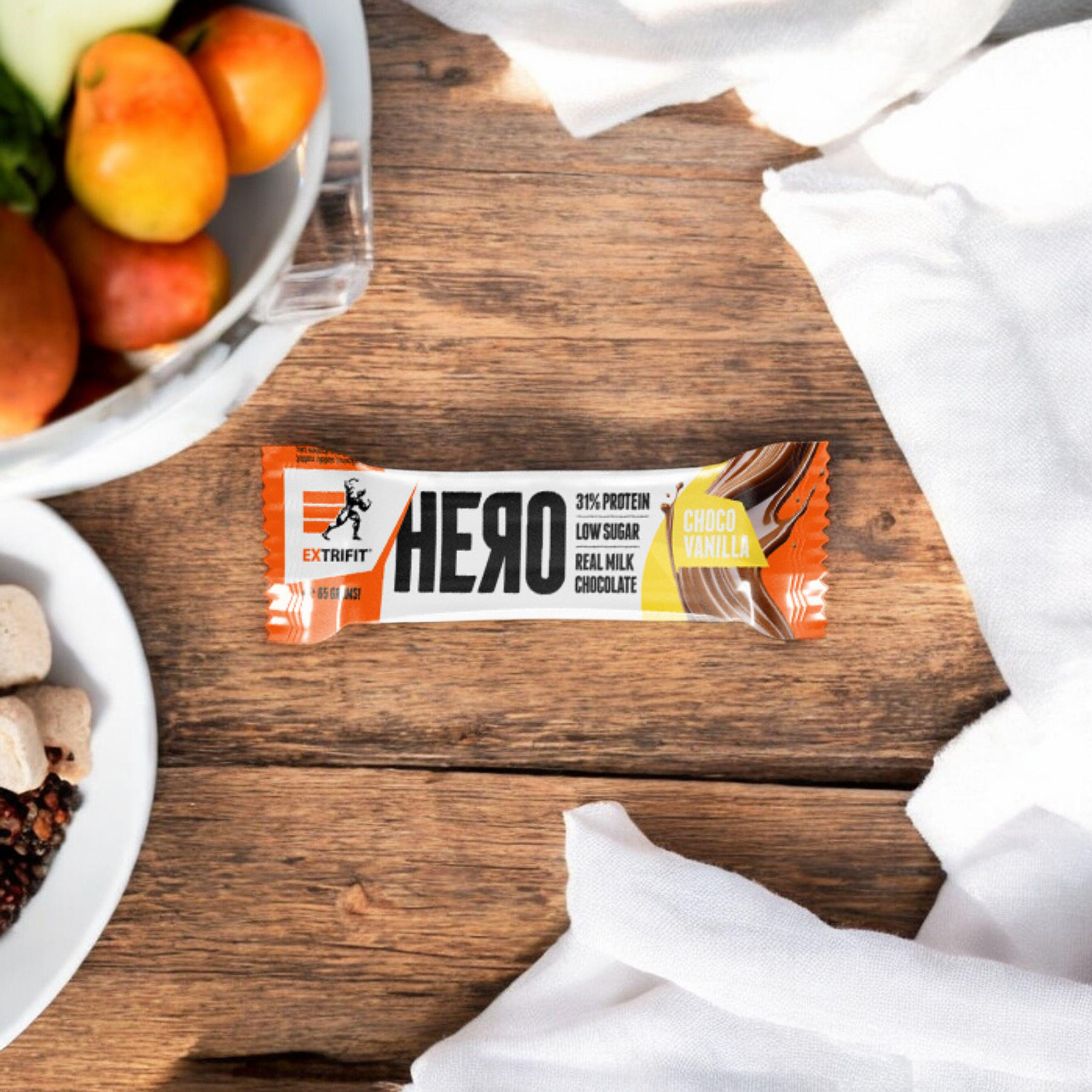 EXTRIFIT - Baton Hero - 65g - Chocolate Vanilla - WYPRZEDAŻ - 23-07