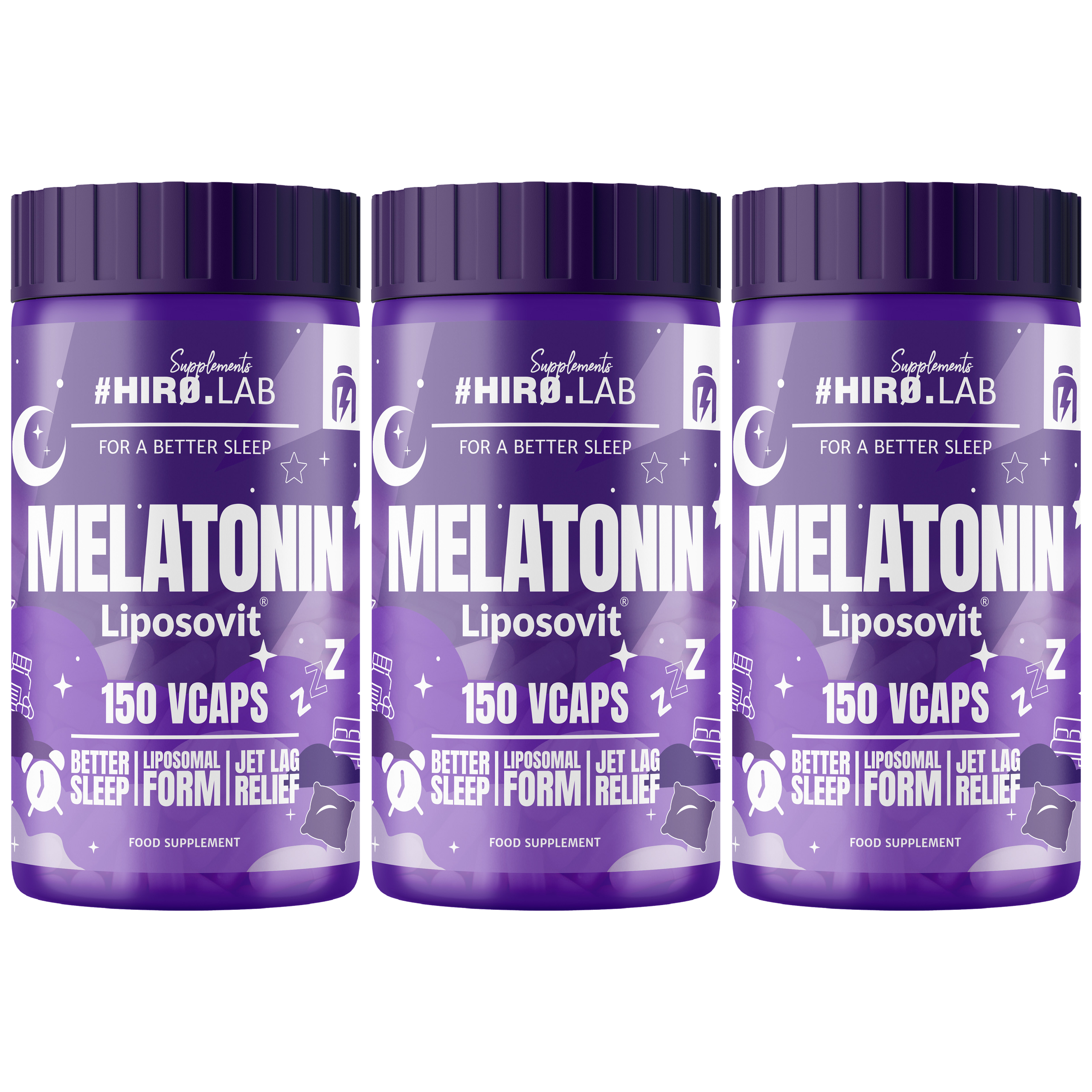 HIRO.LAB - Melatonin Liposovit - 3x 150vcaps.
