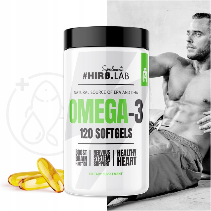 HIRO.LAB Omega 3 EPA 330mg DHA 220mg - 2x 120softgels