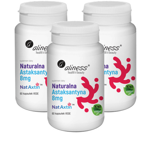 ALINESS - Naturalna Astaksantyna 8mg - 3x 60vcaps.