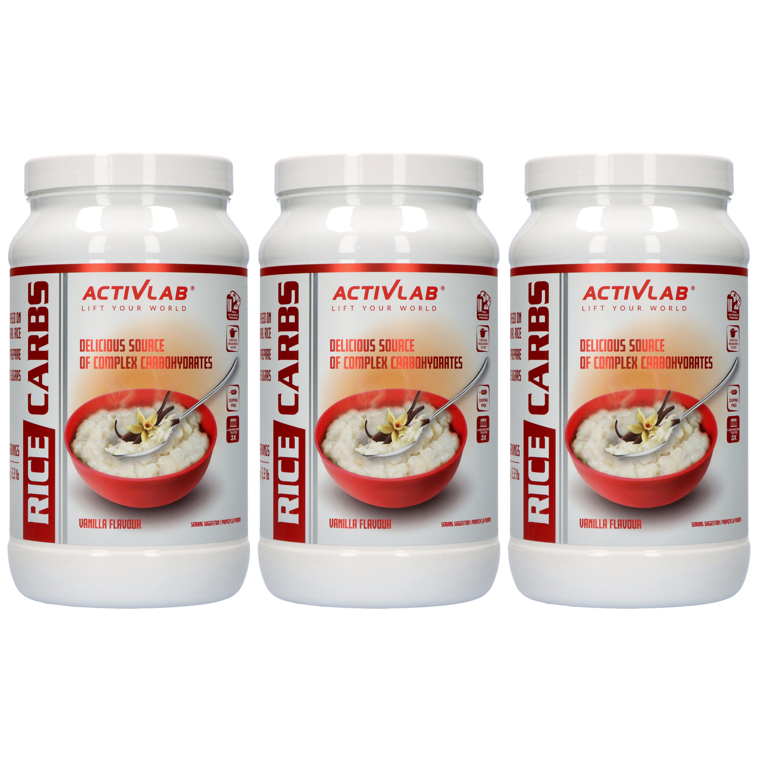 ACTIVLAB Rice Carbs - 3x 1000g - Kleik Ryżowy