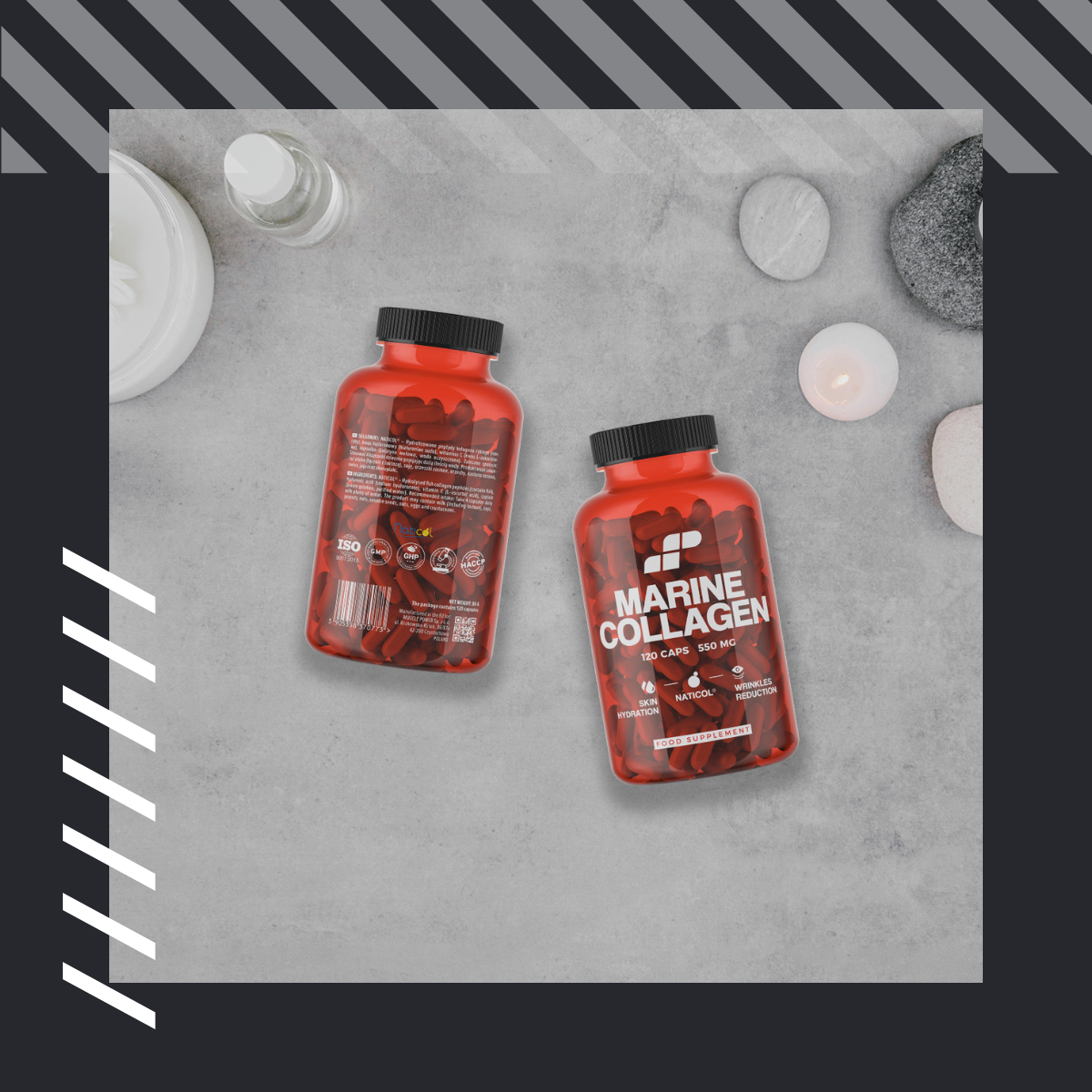 2x MP NUTRITION Marine Collagen 550mg - 120caps - Kolagen Rybi Naticol