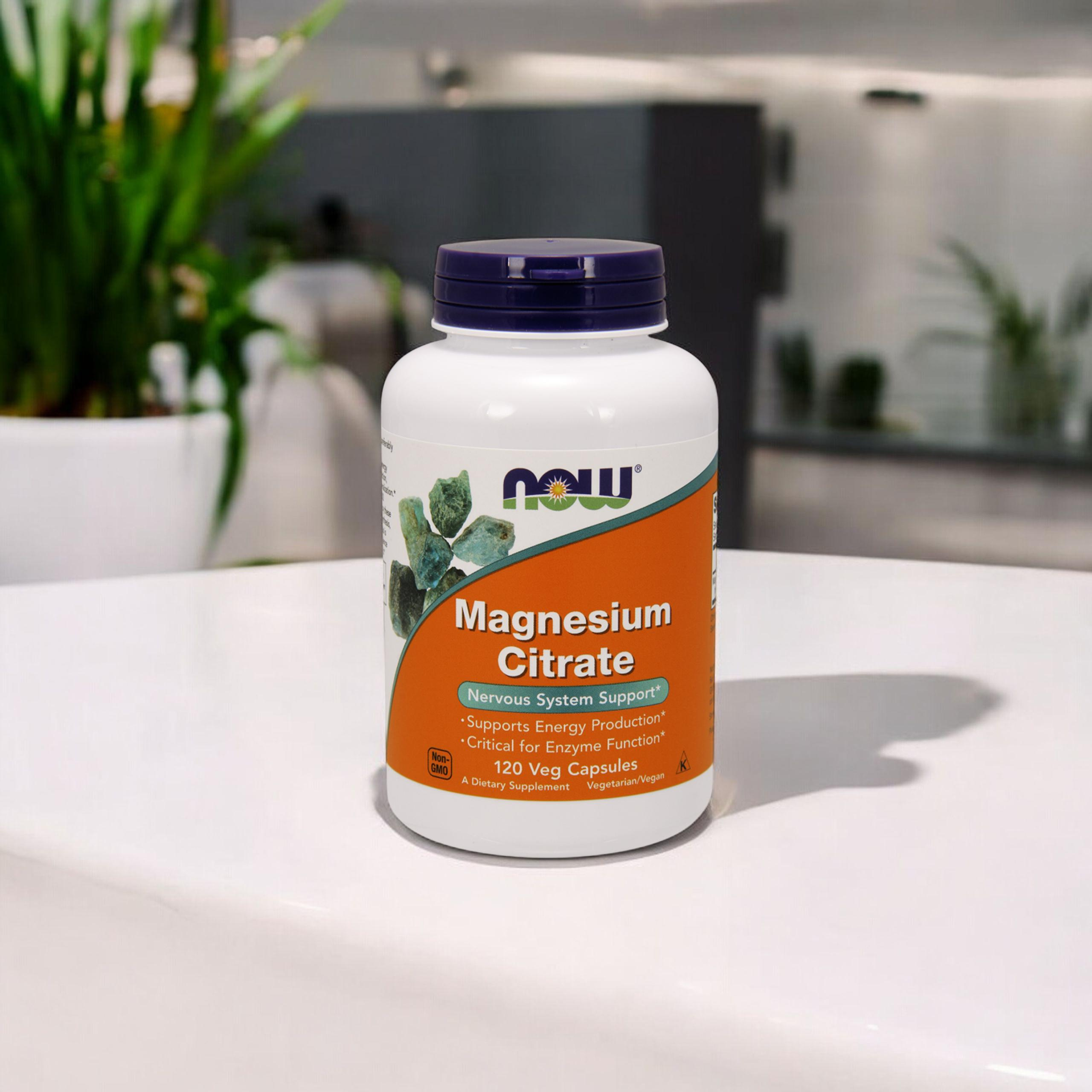 NOW Magnesium Citrate - 120vcaps