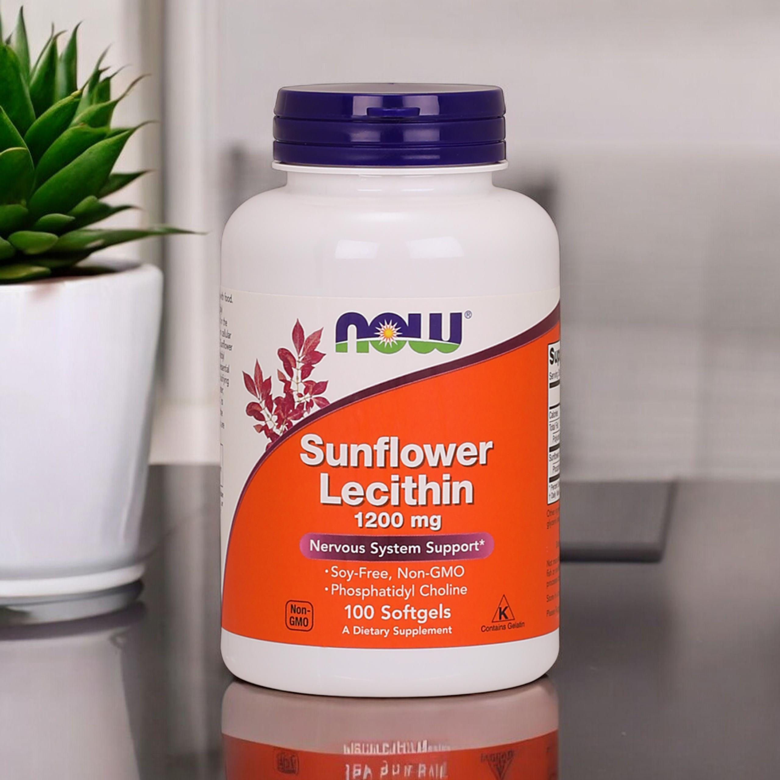NOW Sunflower Lecithin 1200mg - 2x 100softgels
