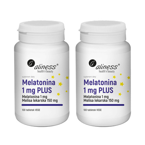 ALINESS - Melatonina 1mg Plus - 2x 100tabs.