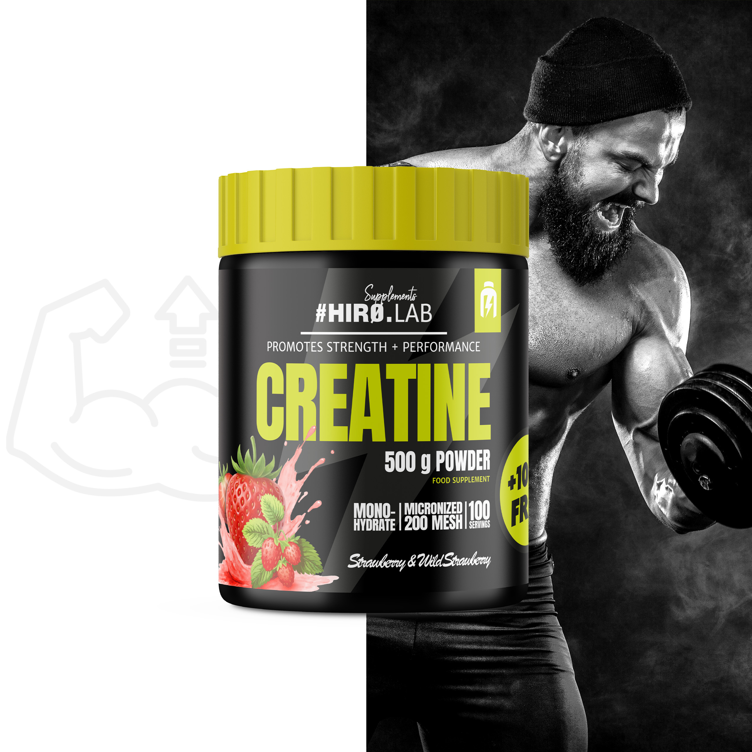 HIRO.LAB Creatine - 2x 500g + 100g FREE
