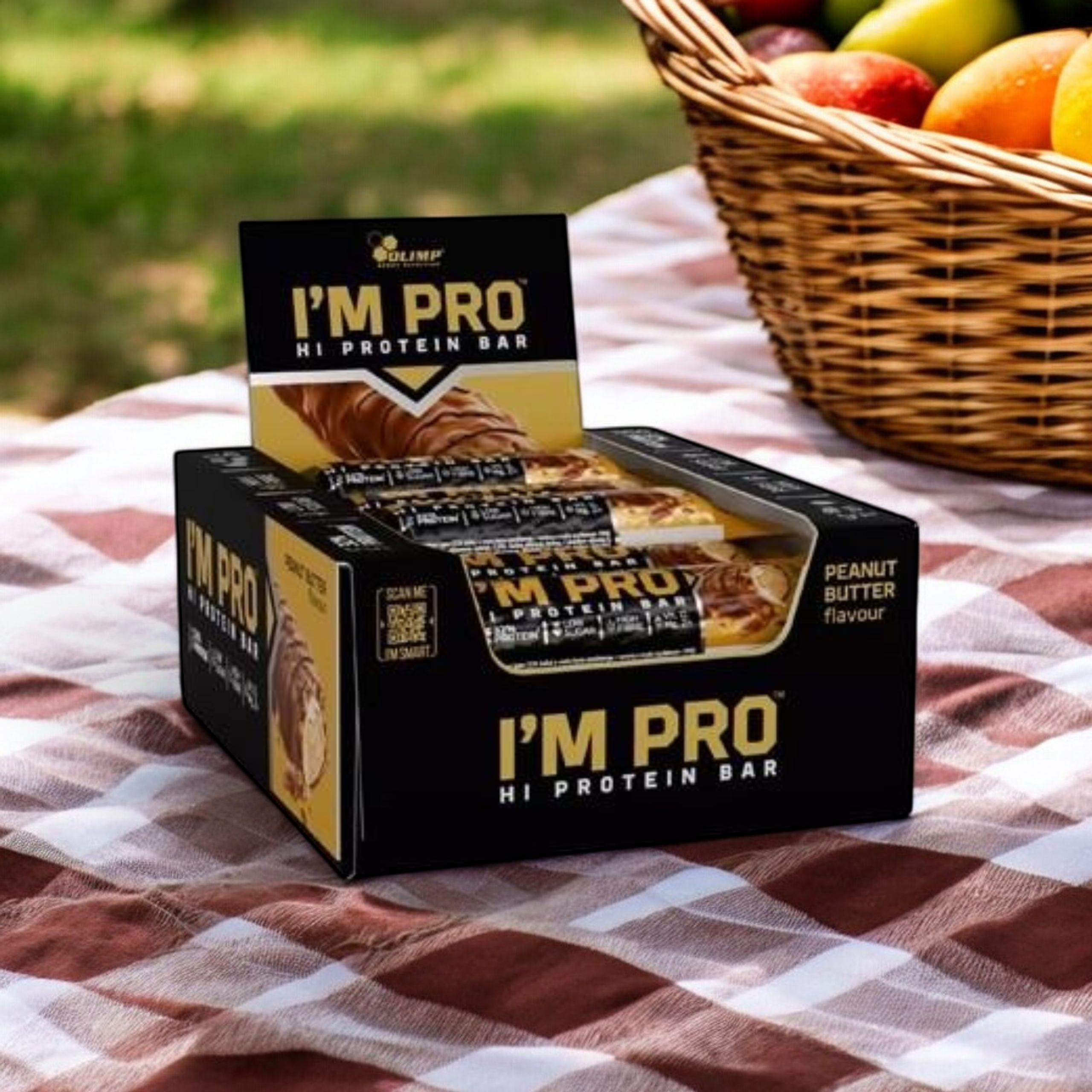 OLIMP - Im PRO Protein Bar - 15x 40g - Peanut Butter - WYPRZEDAŻ - 21-04