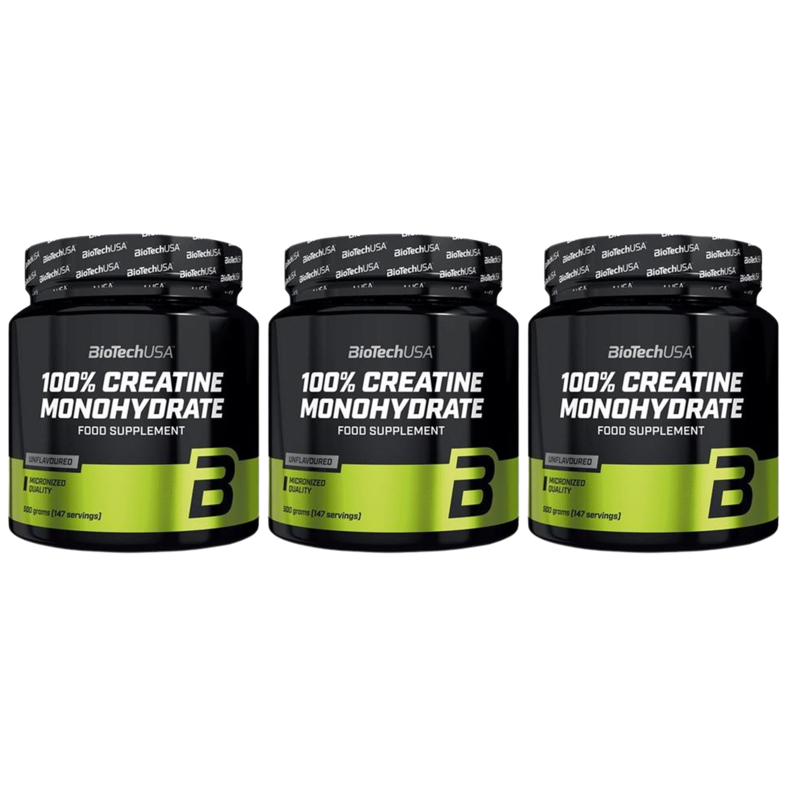 BIOTECH - Creatine - 3x 500g - Unflavoured