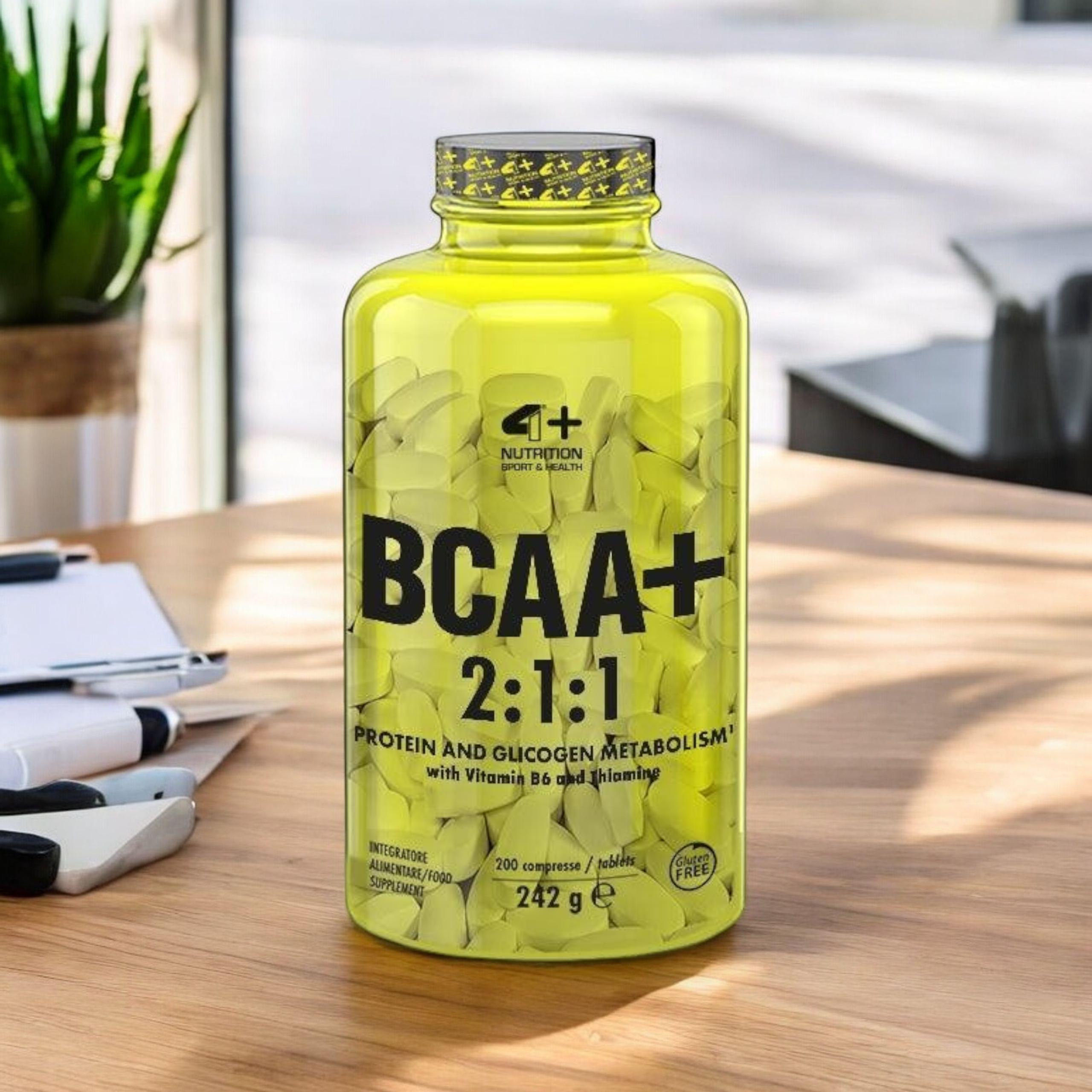 4+ NUTRITION - BCAA 2:1:1 - 3x 242g - Unflavored