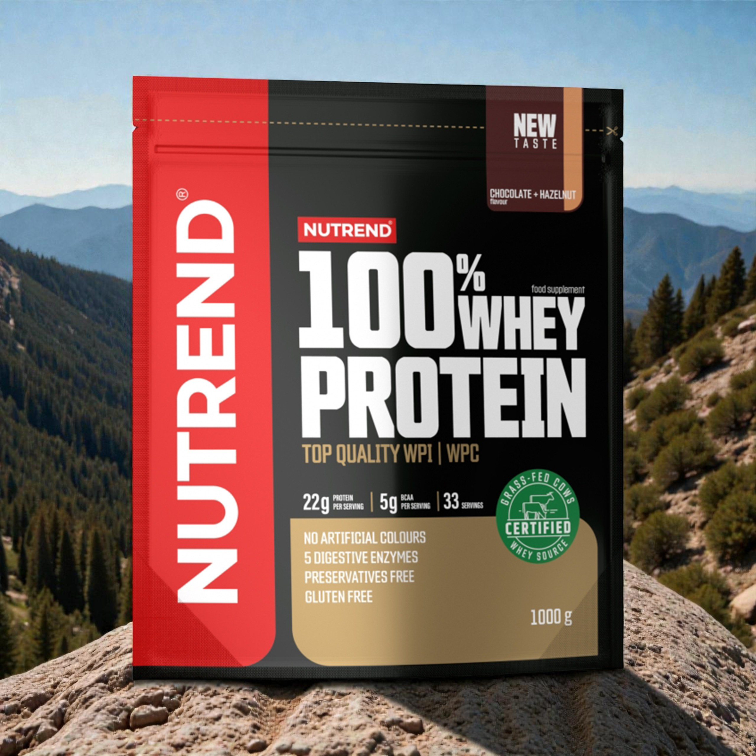 NUTREND 100% Whey Protein - 3x 1000g