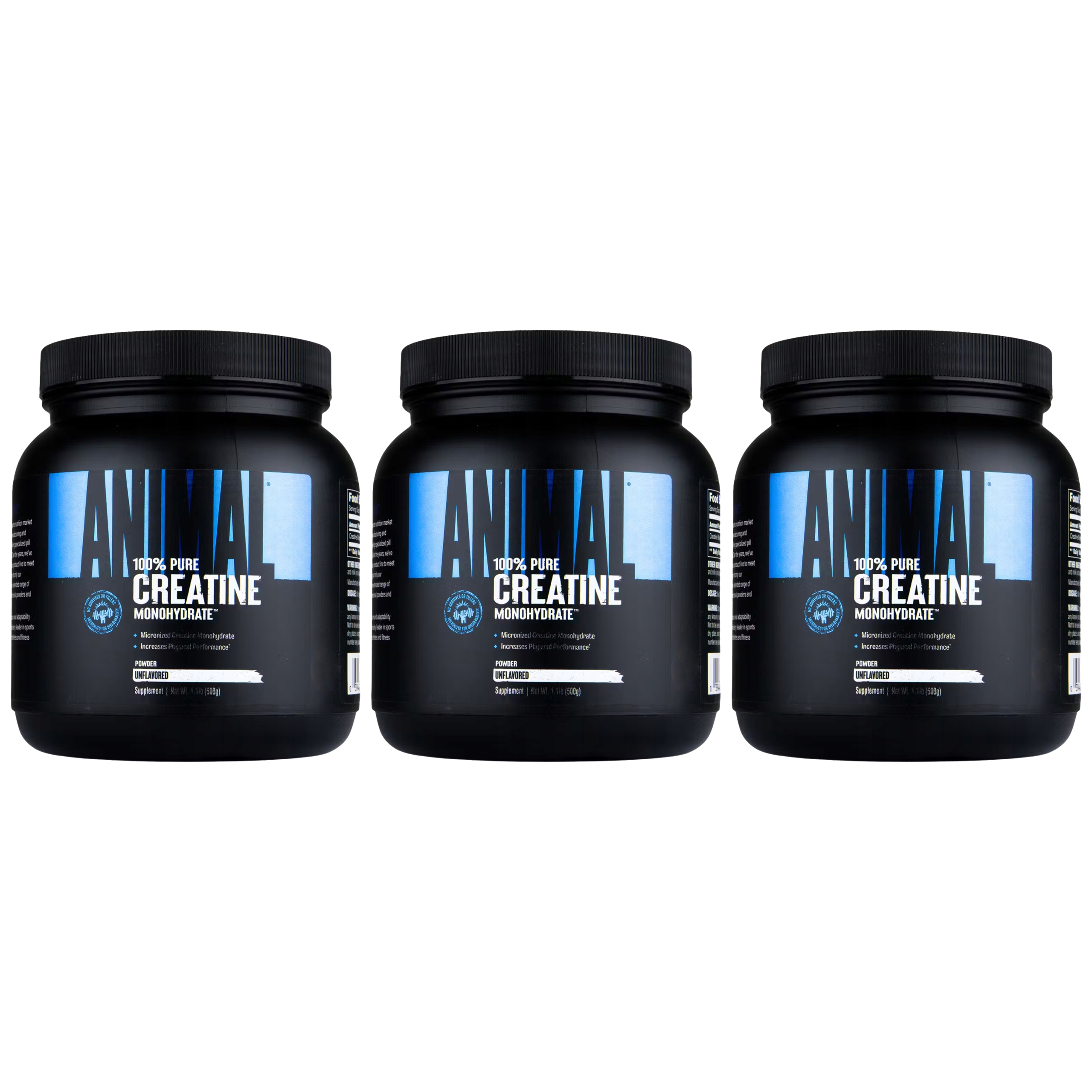 UNIVERSAL Creatine Micronized Animal - 3x 500g