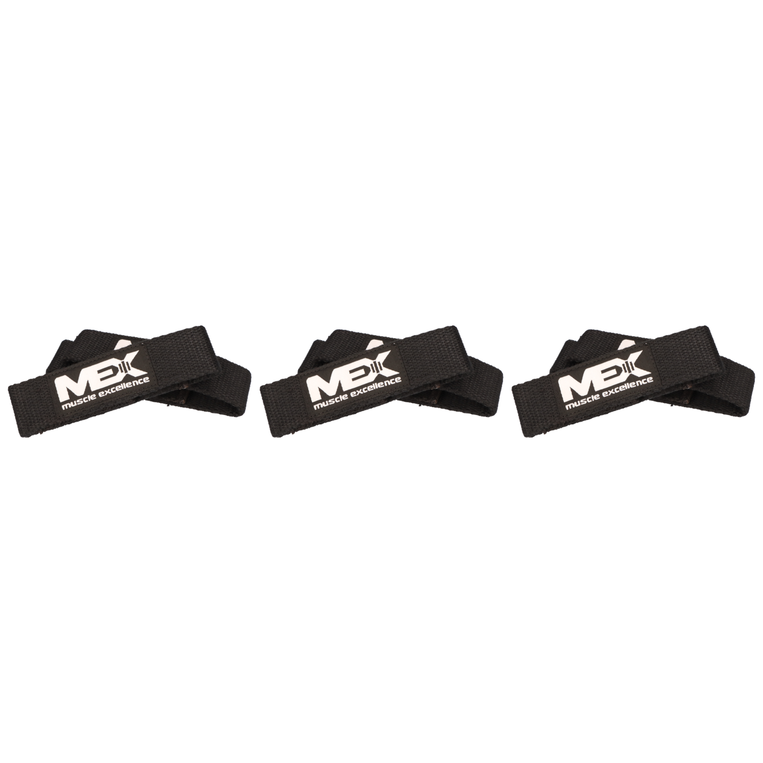 MEX NUTRITION - Smart Straps - 3x Black- 56cm 