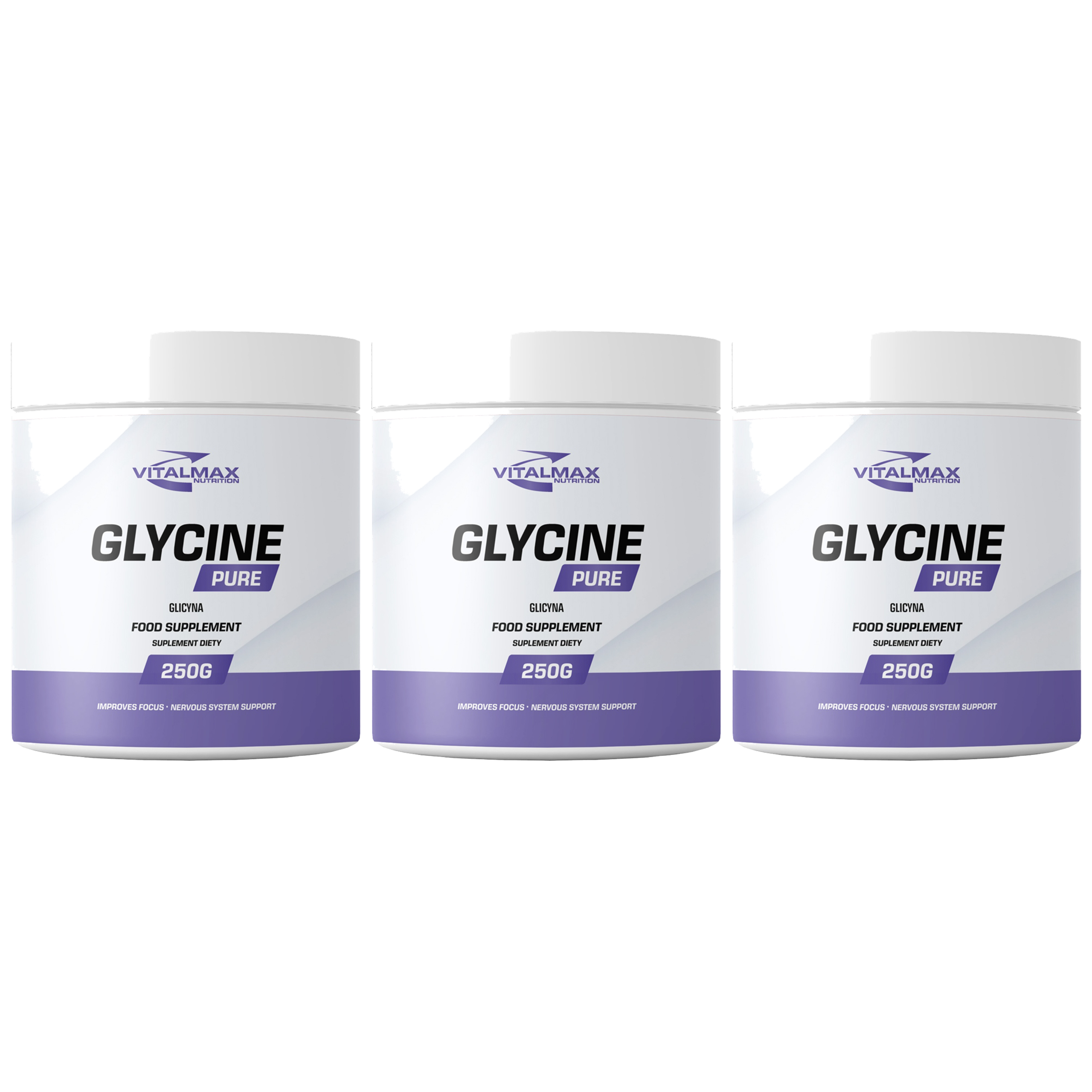 VITALMAX Glycine - 3x 250g - Natural