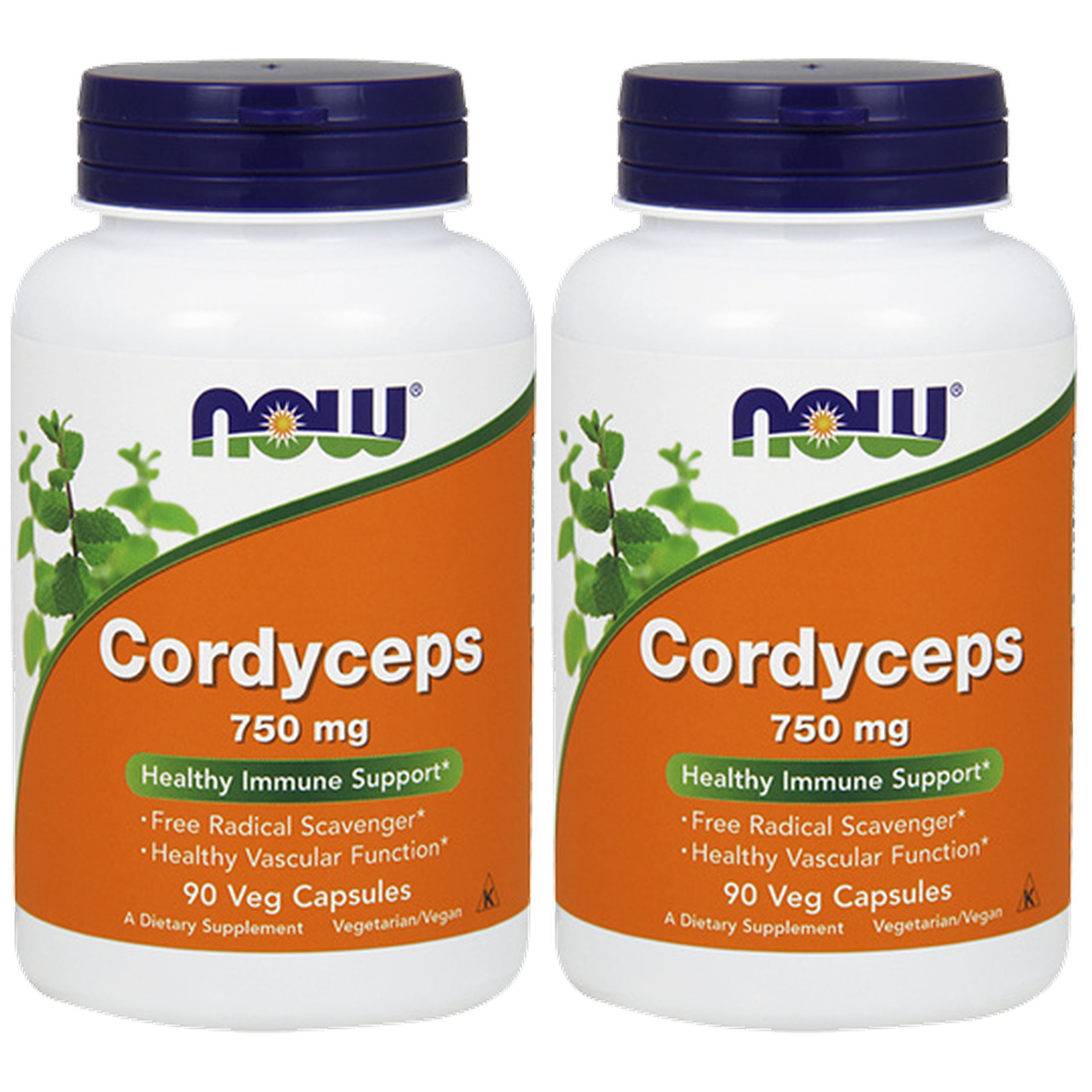 NOW Cordyceps 750mg - 2x 90vegcaps