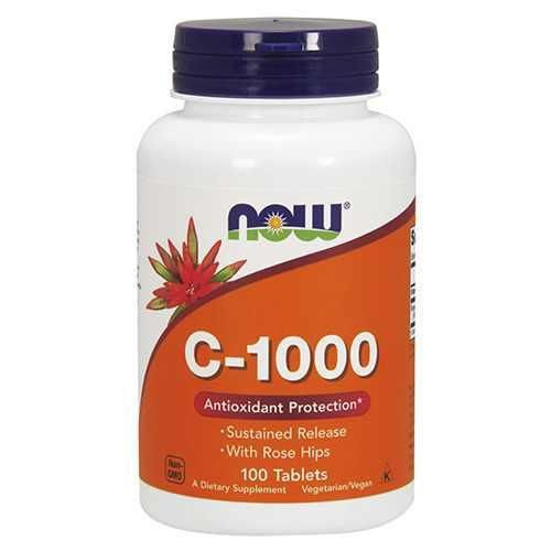 NOW Vitamin C-1000 with Rose Hips - 2x 100tabs