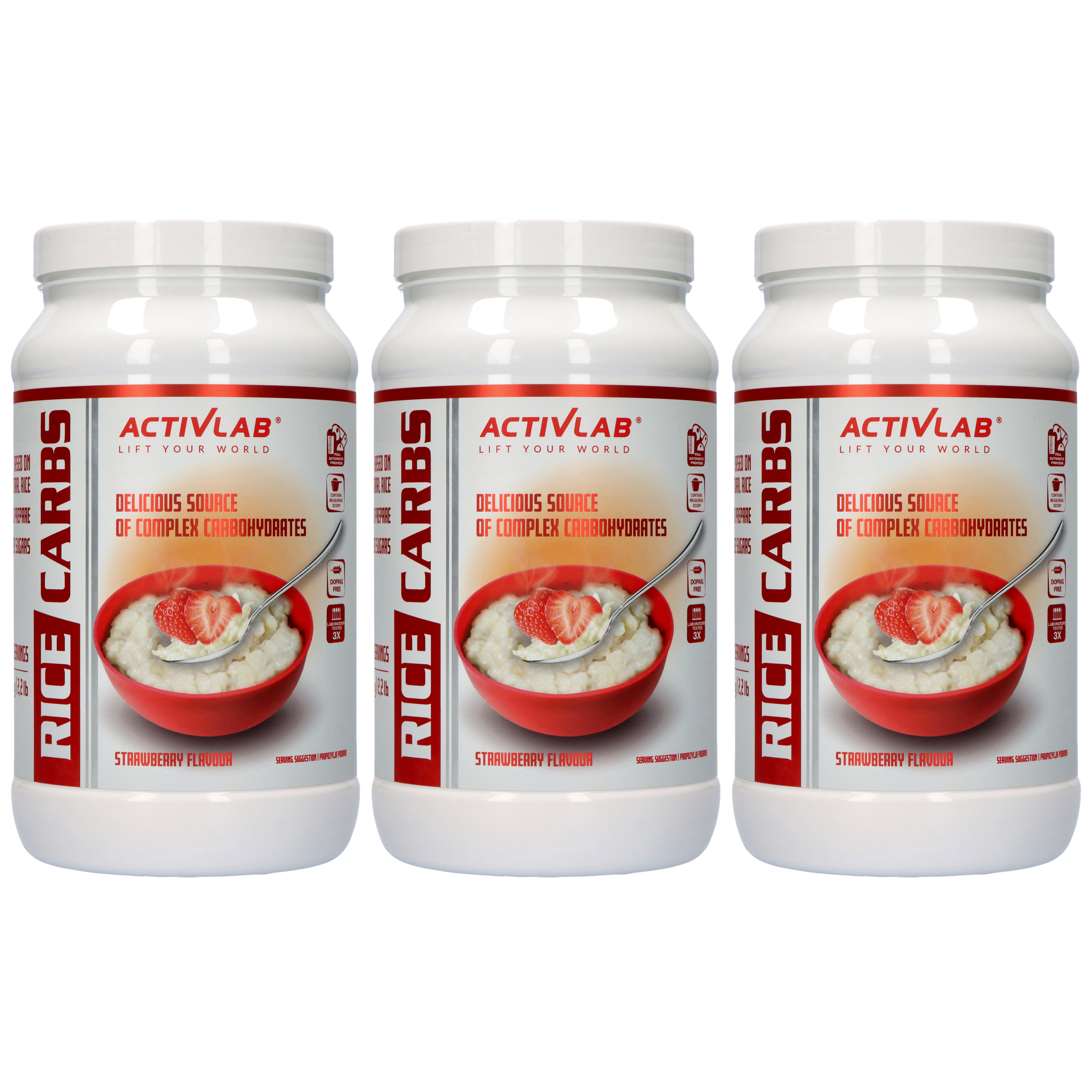 ACTIVLAB Rice Carbs - 3x 1000g - Kleik Ryżowy