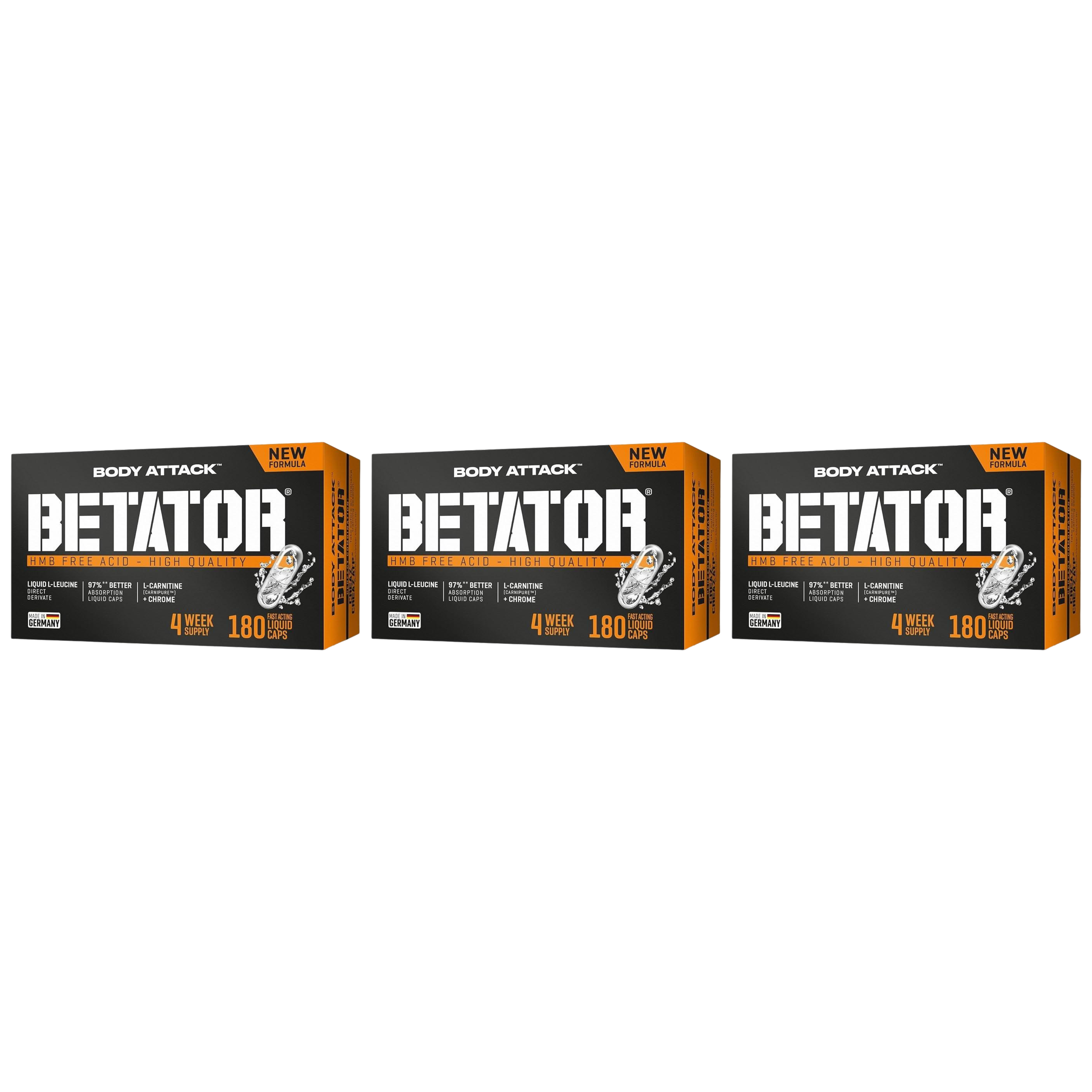 BODY ATTACK - Betator - 3x 180caps.