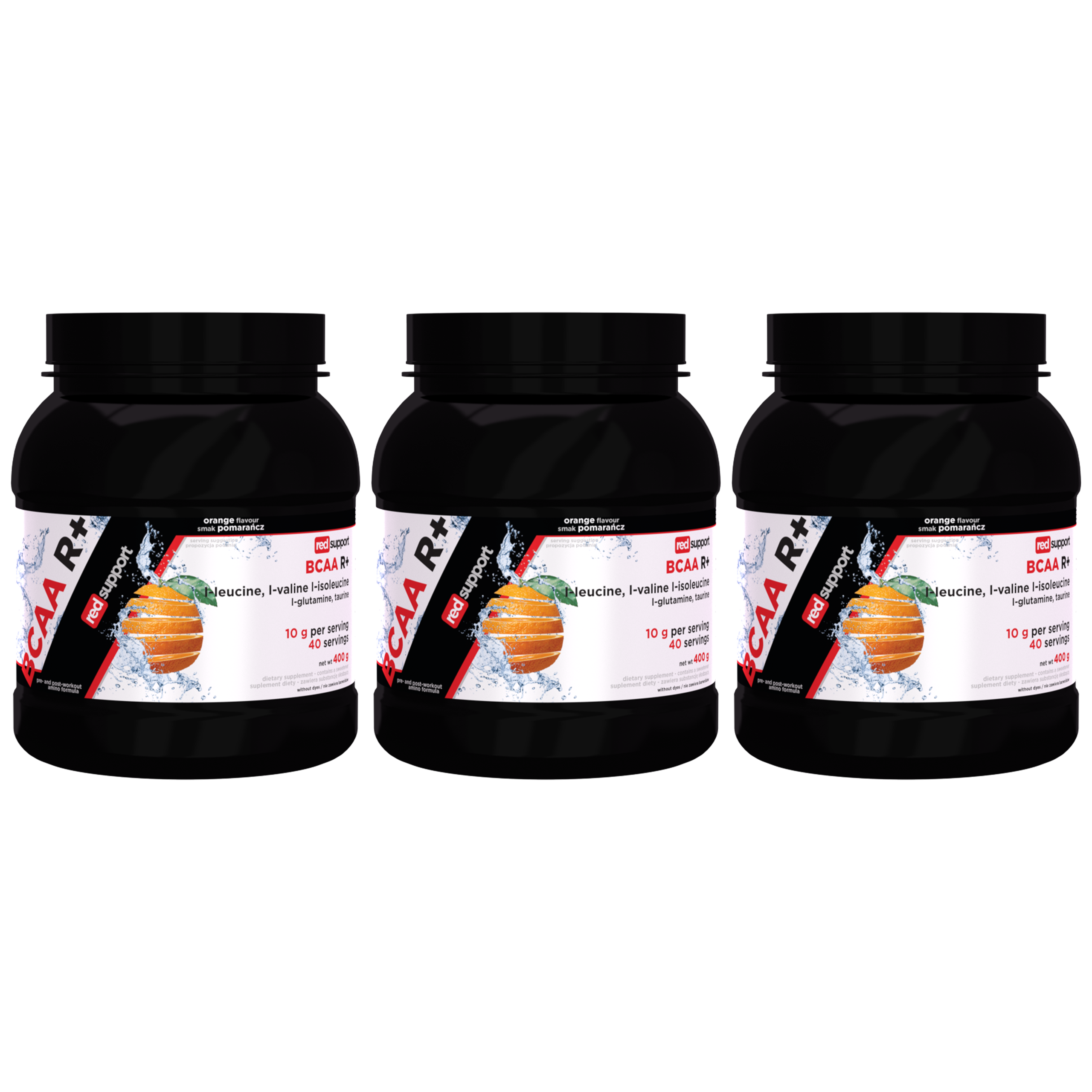 RED SUPPORT BCAA R+ - 3x 400g