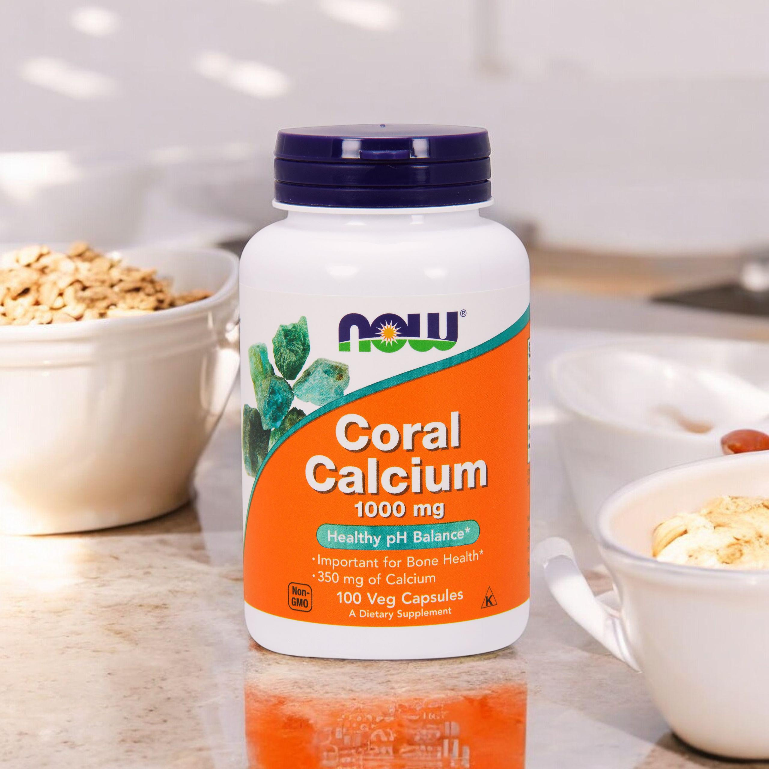 NOW Coral Calcium 1000mg - 2x 100vegcaps