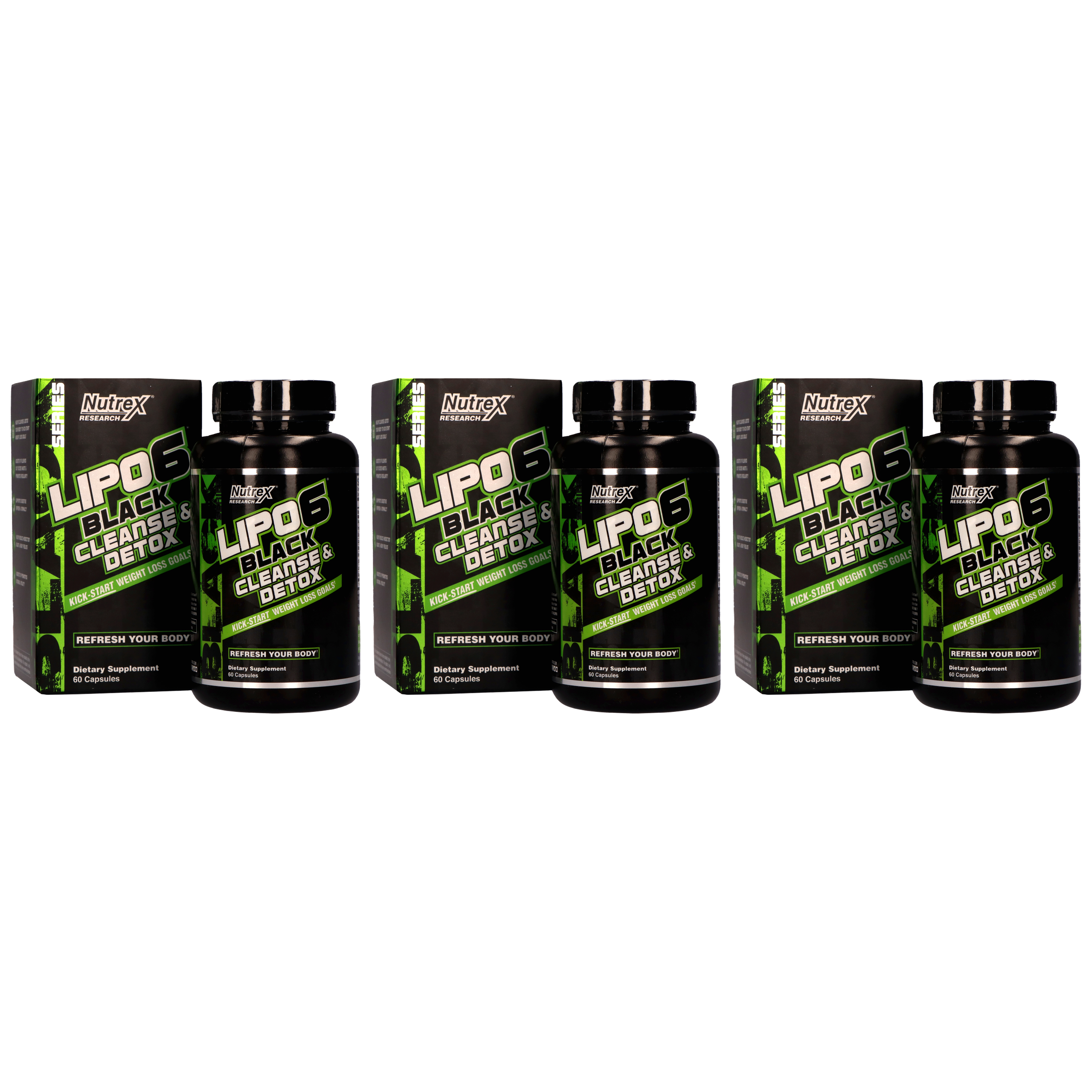 NUTREX Lipo 6 Black Cleanse & Detox - 3x 60 caps