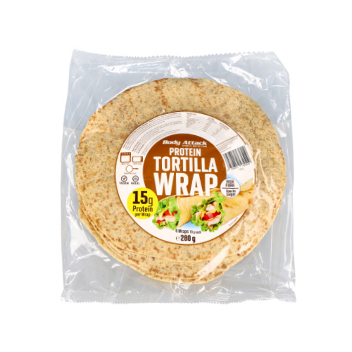 BODY ATTACK Protein Tortilla Wraps (4 wraps) - 280g - WYPRZEDAZ